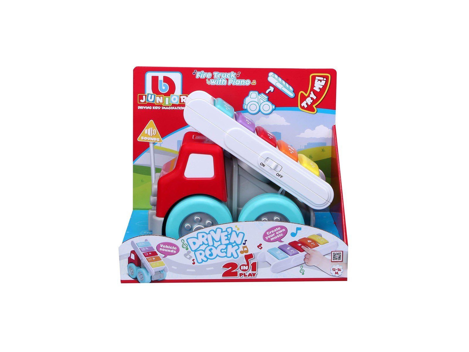 BB Junior Drive'N Rock Fire Truck
