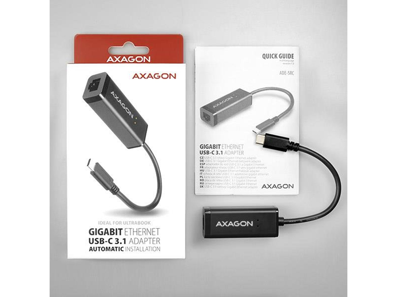 AXAGON ADE-SRC USB-C 3.1 Gigabit Ethernet Adapter