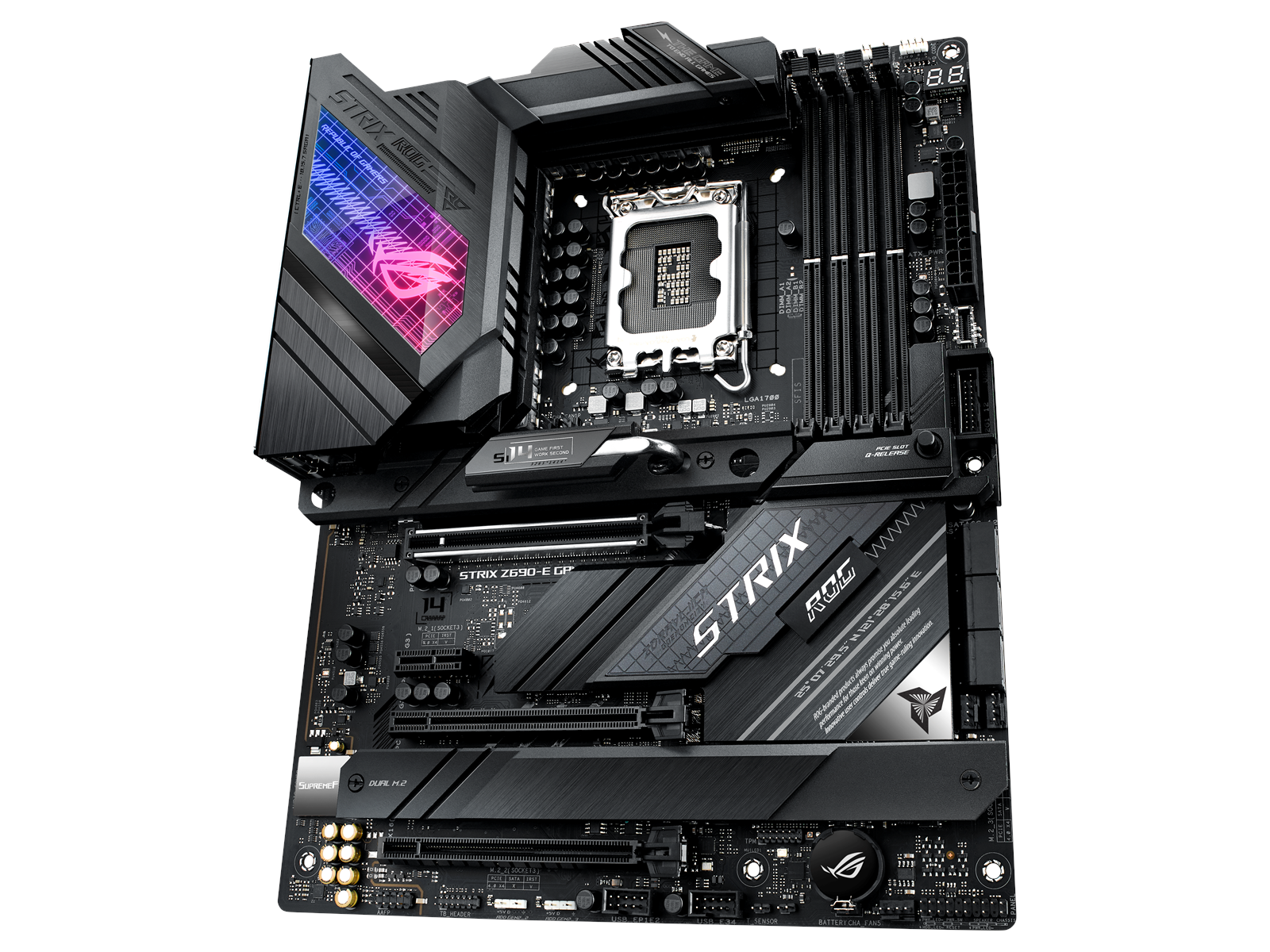 ASUS ROG STRIX Z690-E GAMING WIFI Mainboard - Intel Z690 - Intel LGA1700 socket - DDR5 RAM - ATX