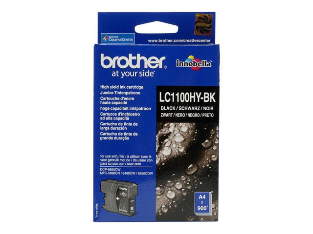 Brother Original LC-1100HYBK Druckerpatrone schwarz 900 Seiten (LC1100HYBK)