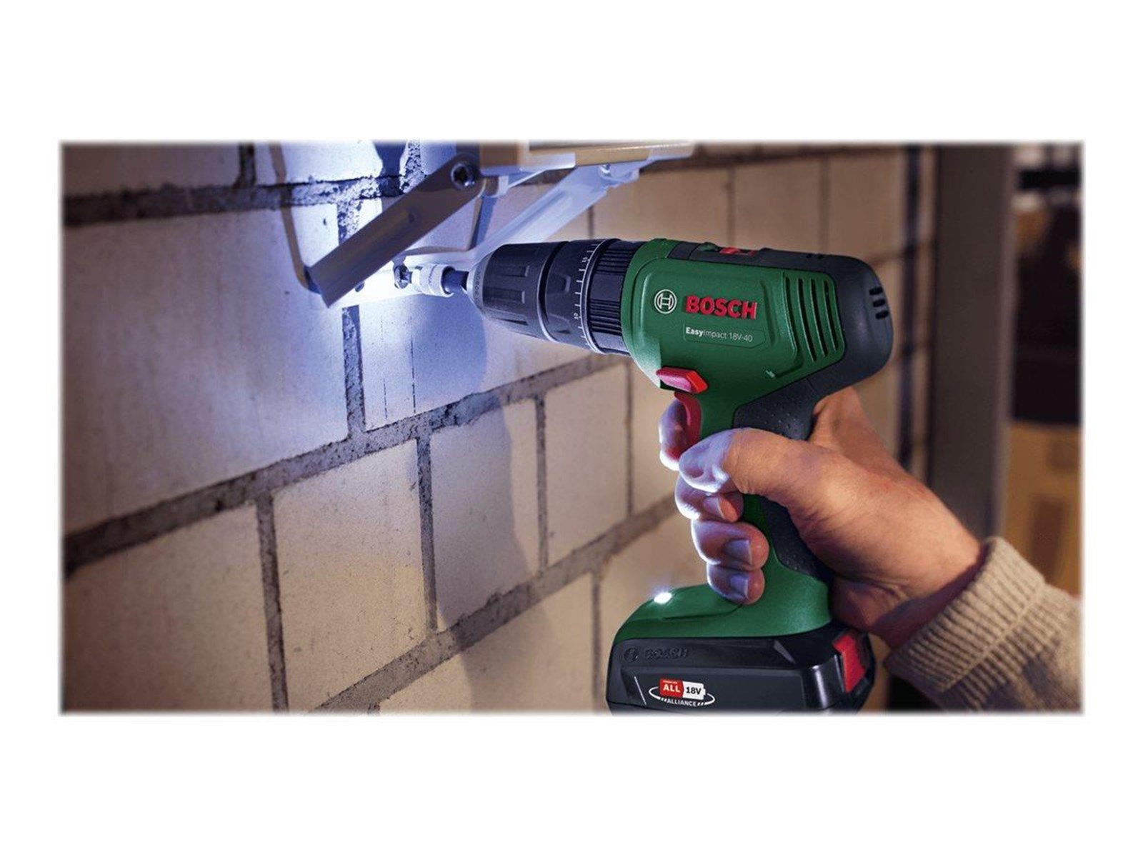 Bosch Easy Impact 18V-40 Cordless Combi Drill w/battery and charger