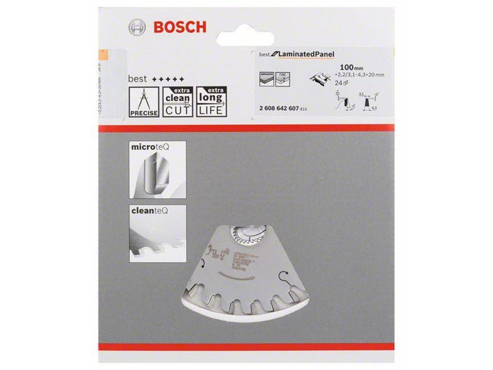 Bosch Circular Saw Blade Best for Laminated Panel 100 x 2.2 x 20 mm