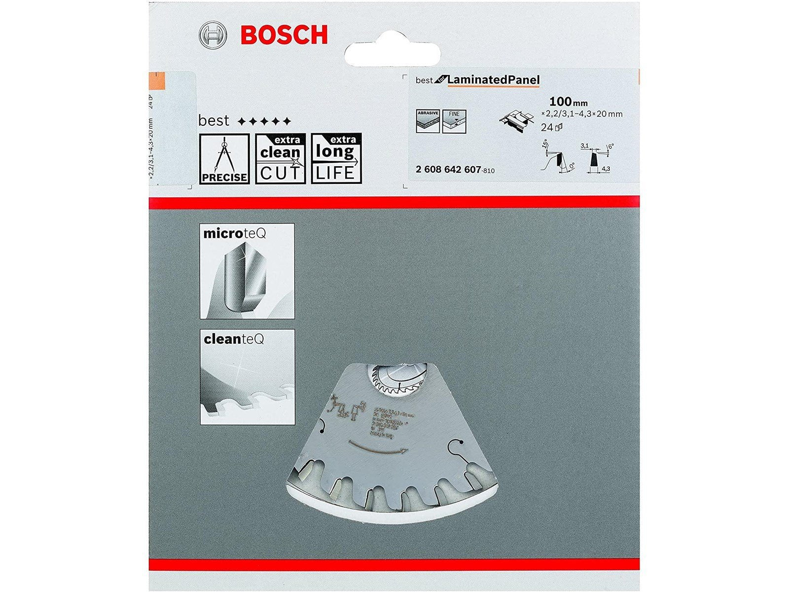 Bosch Circular Saw Blade Best for Laminated Panel 100 x 2.2 x 20 mm
