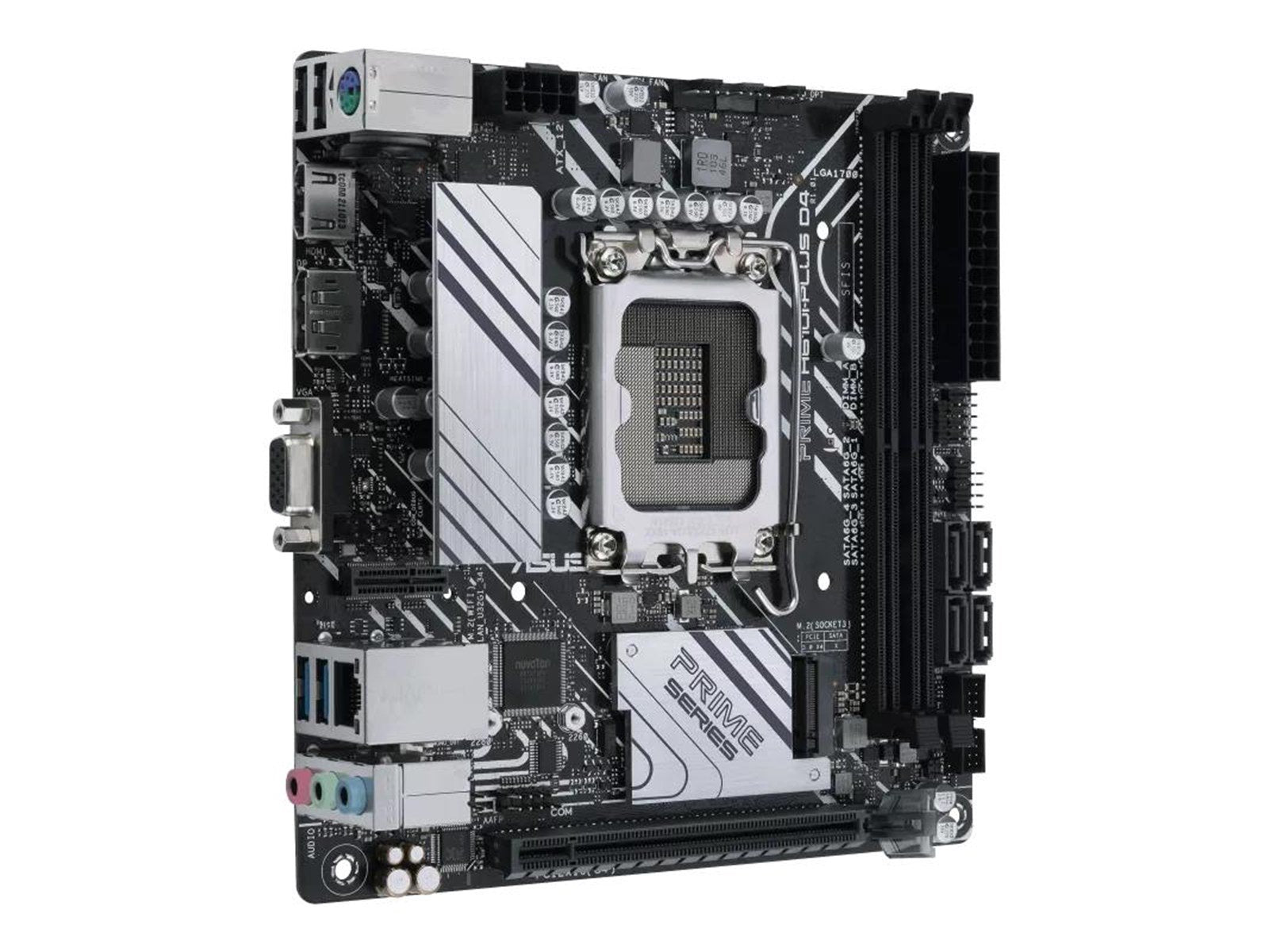 ASUS PRIME H610I-PLUS D4 Mainboard - Intel H610 - Intel LGA1700 socket - DDR4 RAM - Mini-ITX