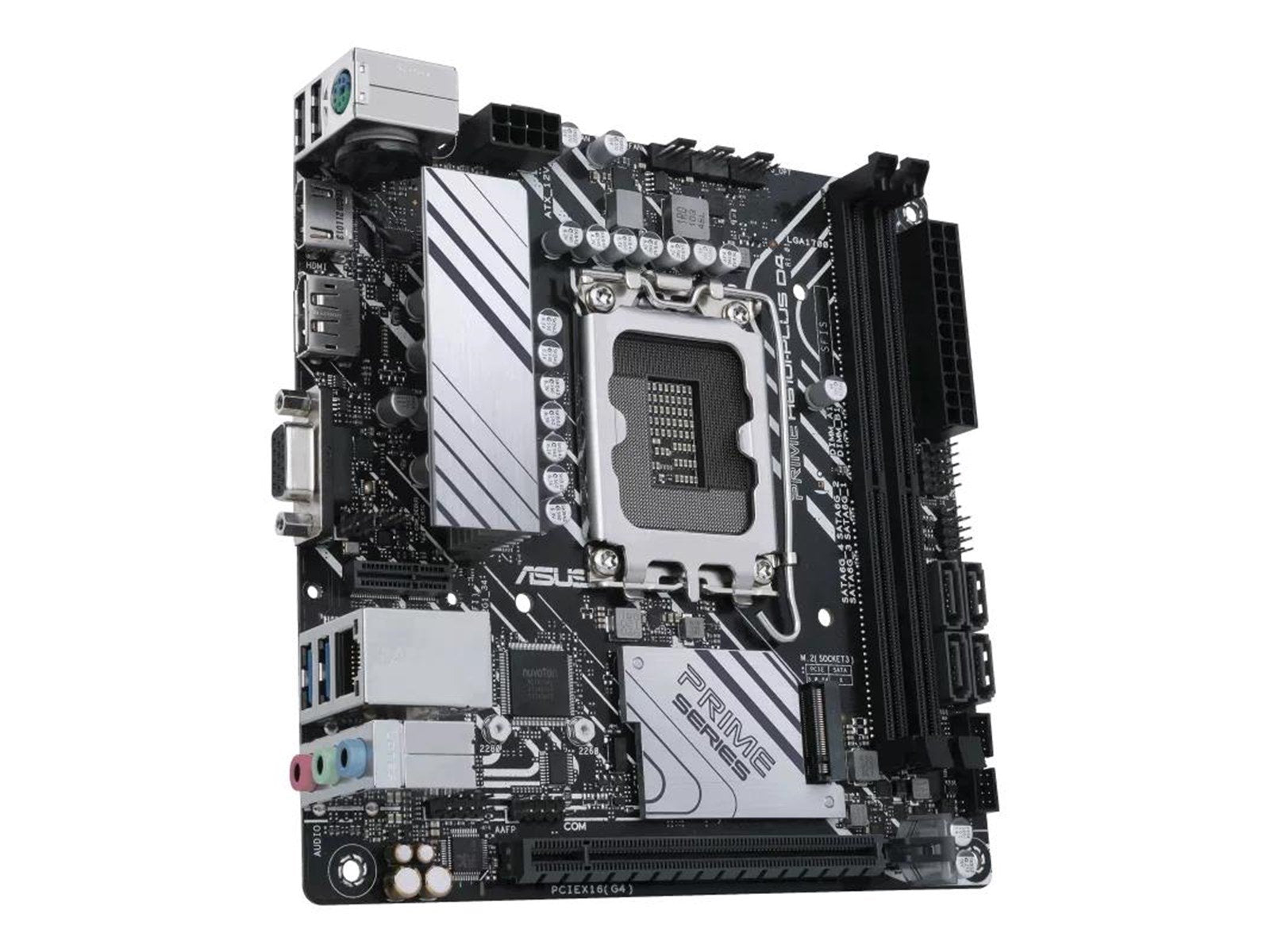 ASUS PRIME H610I-PLUS D4 Mainboard - Intel H610 - Intel LGA1700 socket - DDR4 RAM - Mini-ITX
