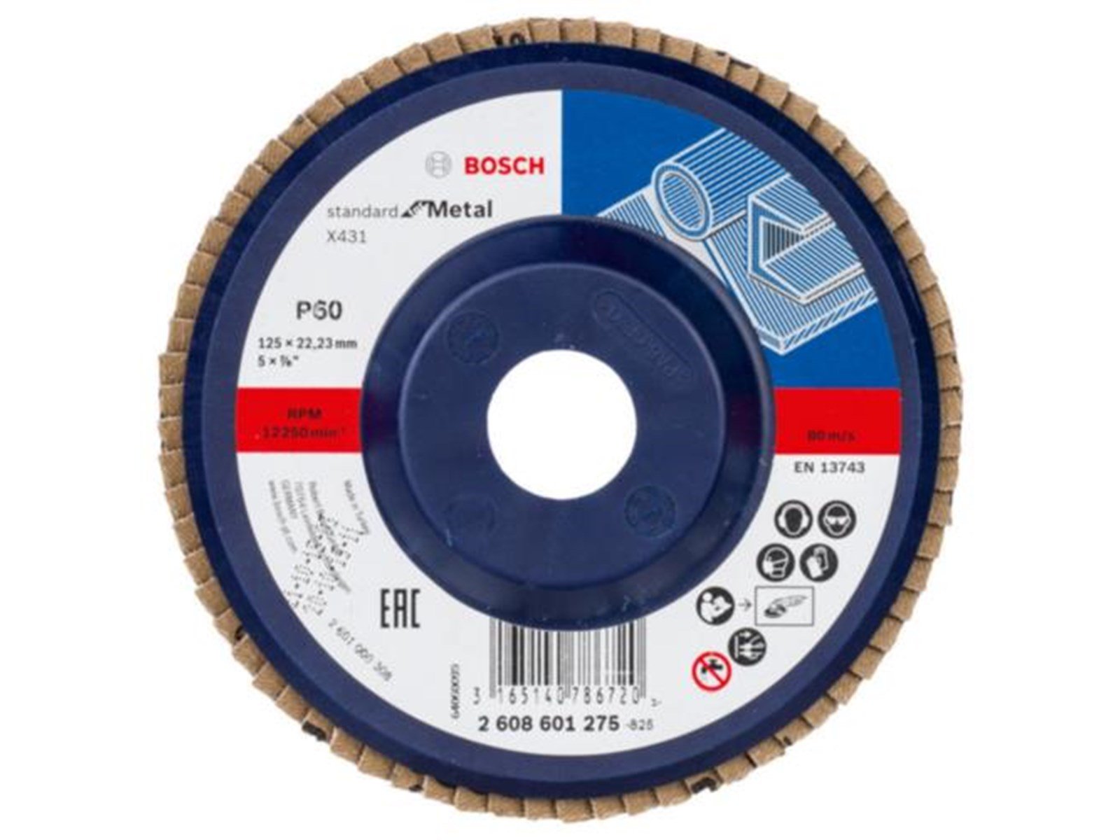 Bosch LAMELSLIBESKIVE PLAST 125MM K60