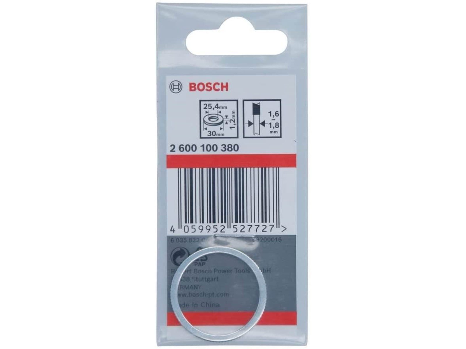 Bosch Reduction Ring for Circular Saw Blades 30 x 25.4 x 1.2 mm