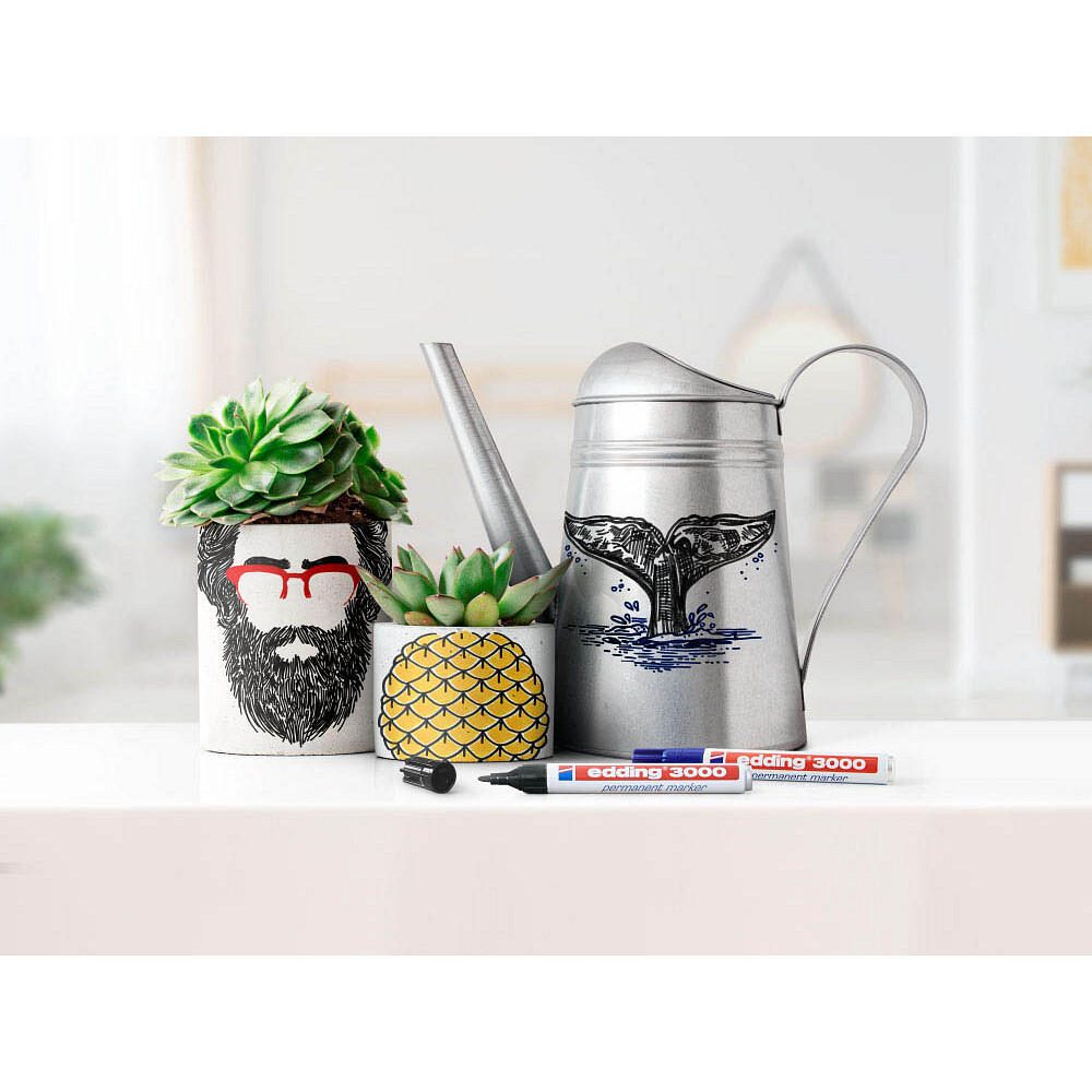 edding 3000 Permanentmarker blau 1,5 - 3,0 mm - 10 Stück