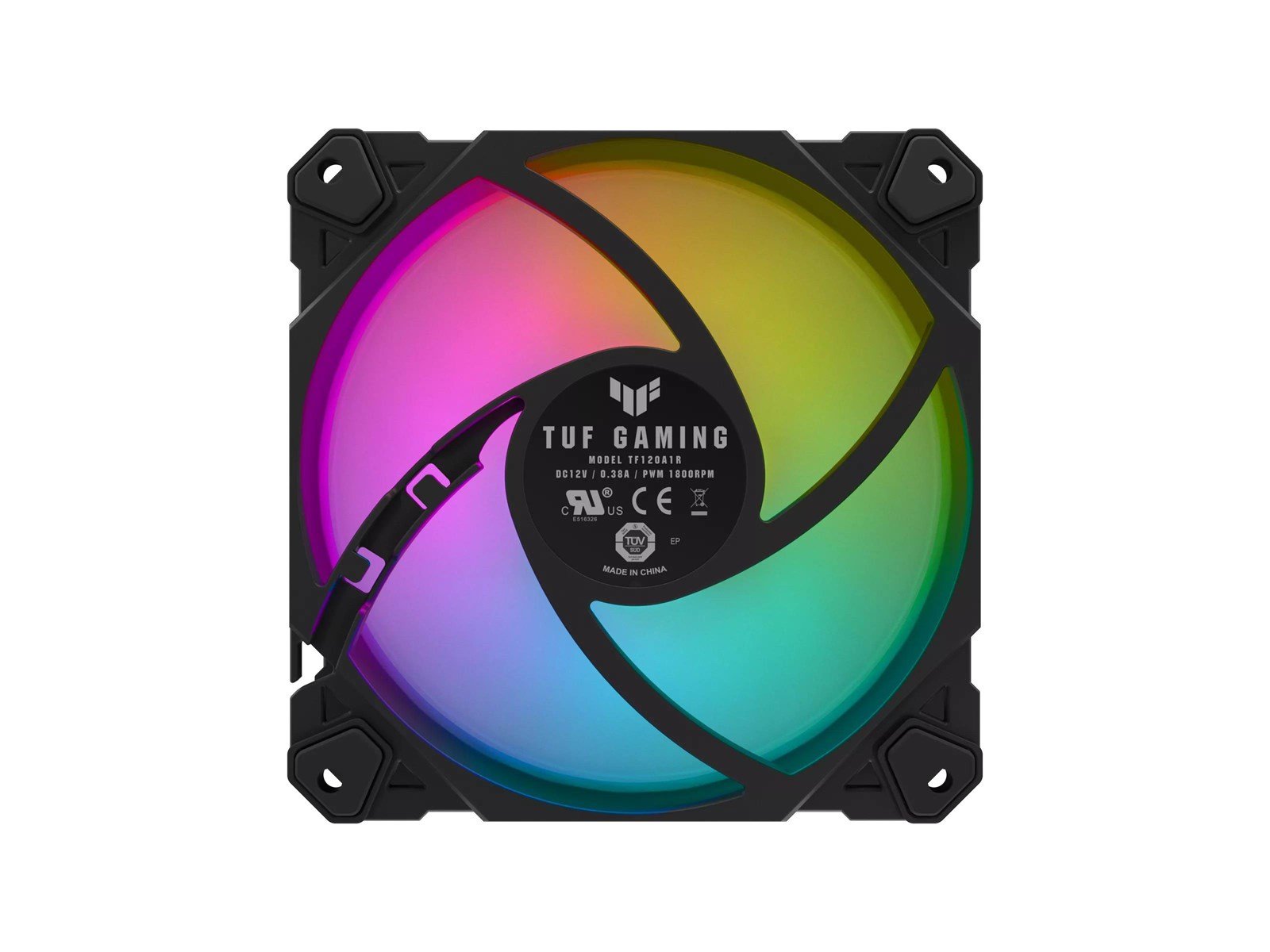 ASUS TUF GAMING TF120 ARGB - Gehäuselüfter - 120mm - Schwarz mit RGB LED - 29 dBA