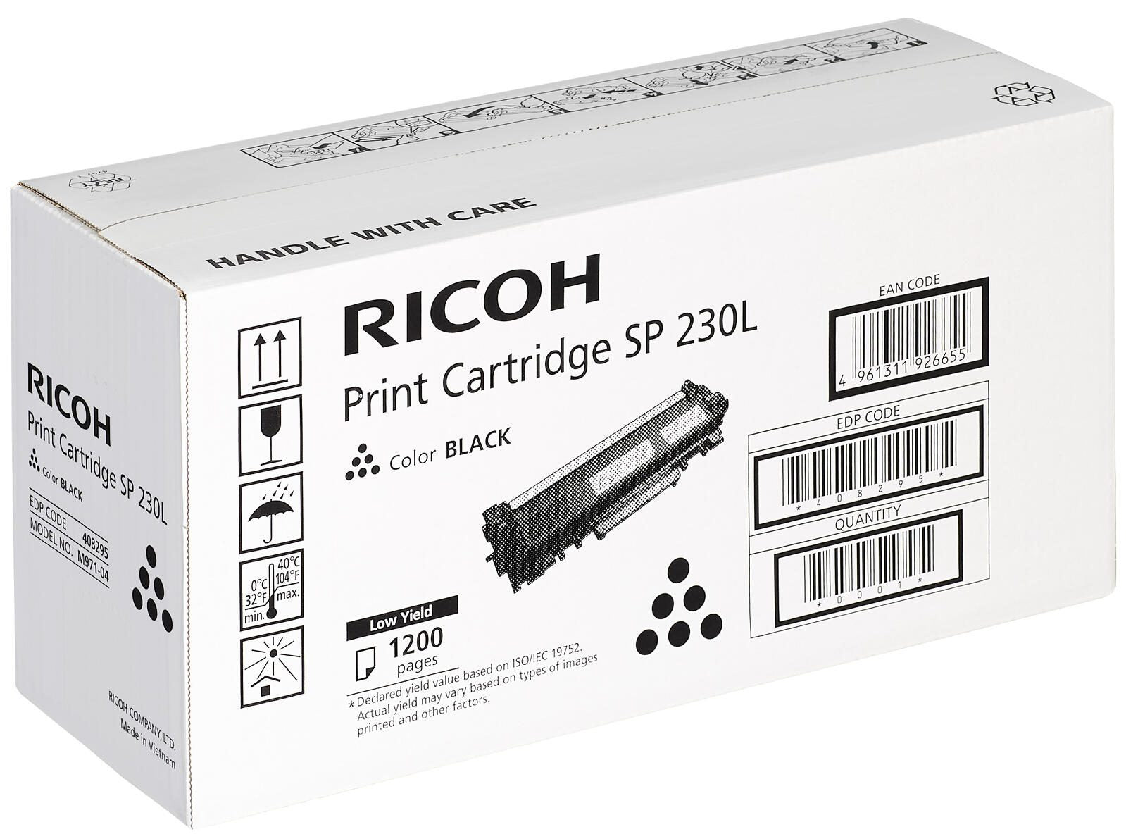 Ricoh Original Type SP230L Toner schwarz 1.200 Seiten für SP 230DNw/SFNw