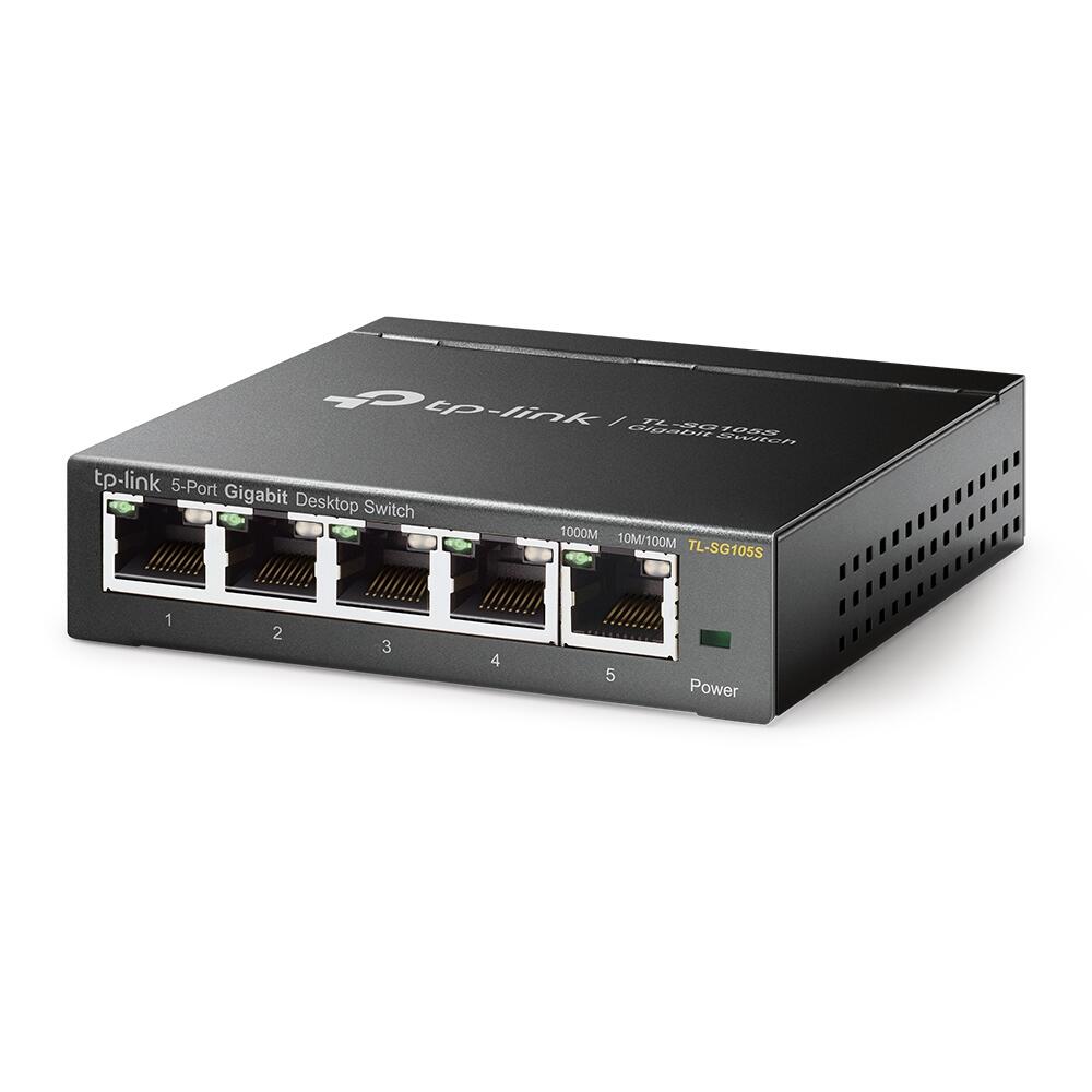 TP-Link TL-SG105S 5-Port 10/100/1000Mbit/s Desktop Switch