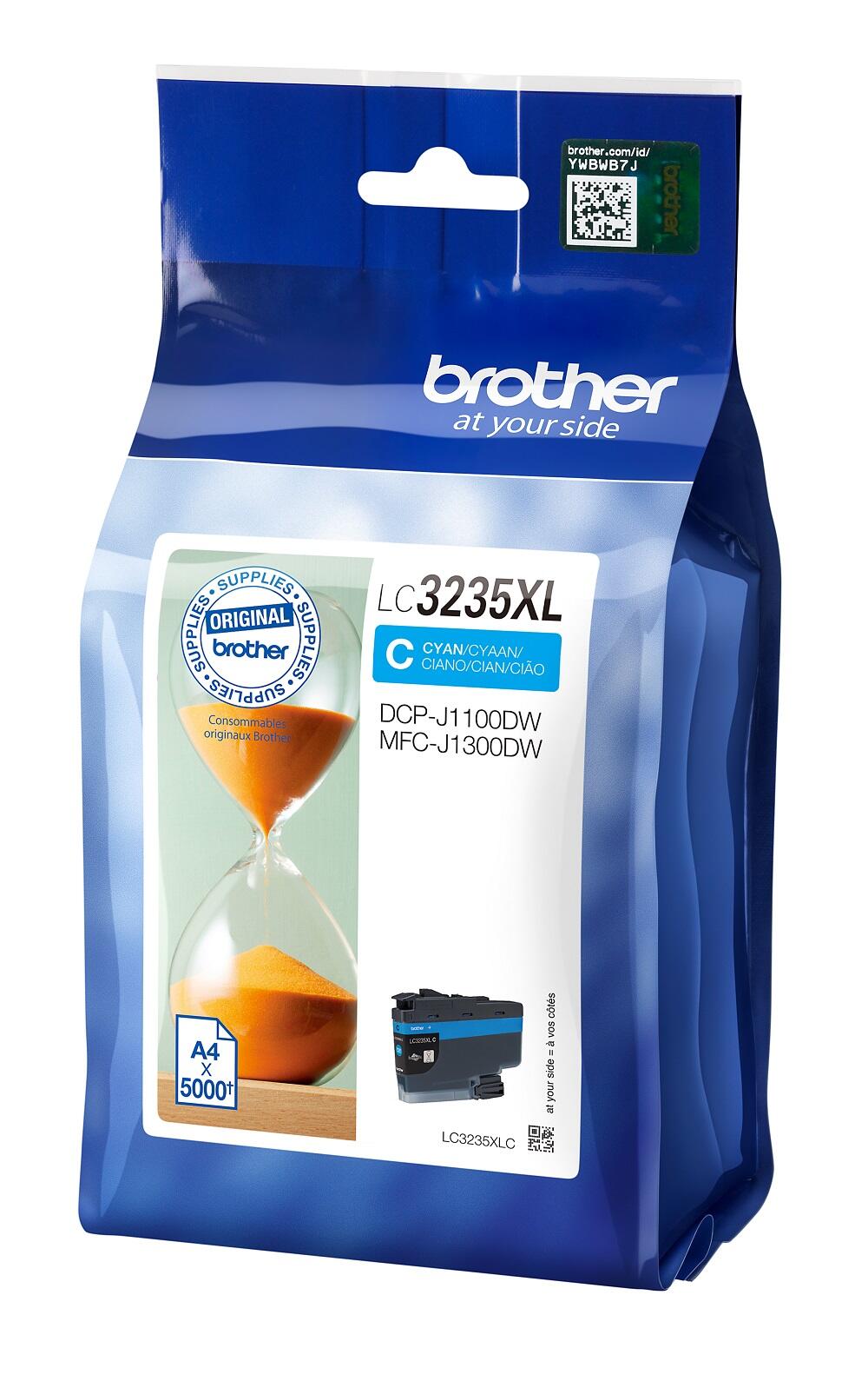 Brother Original LC-3235XLC Druckerpatrone cyan 5.000 Seiten (LC3235XLC)