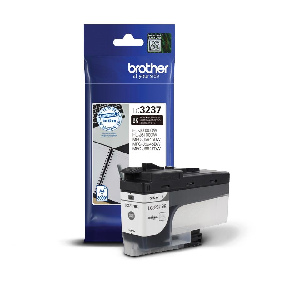Brother Original LC-3237BK Druckerpatrone schwarz 3.000 Seiten (LC3237BK)