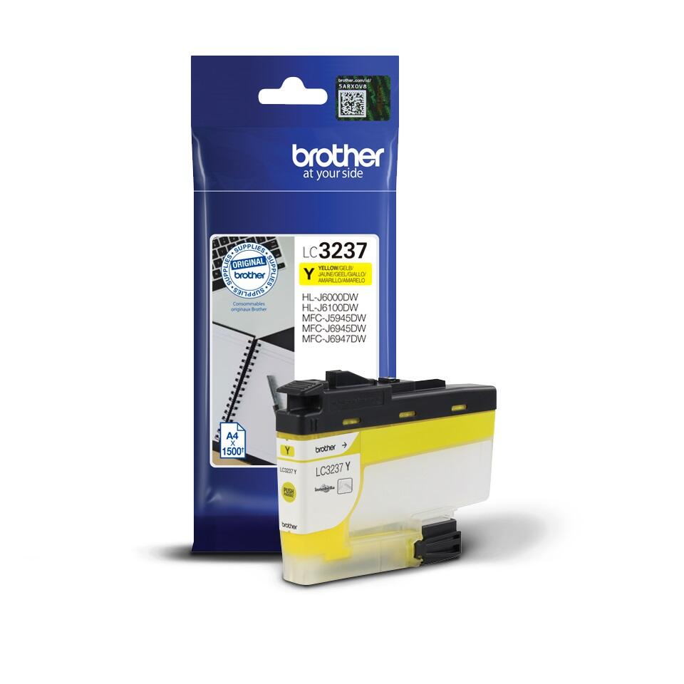 Brother Original LC-3237Y Druckerpatrone gelb 1.500 Seiten (LC3237Y)