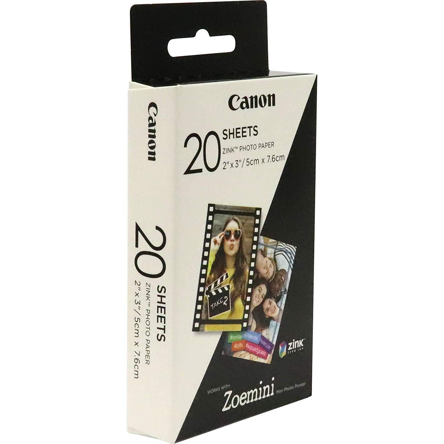 Canon ZP-2030 ZINK Fotopapier 50x75mm - 20 Blatt