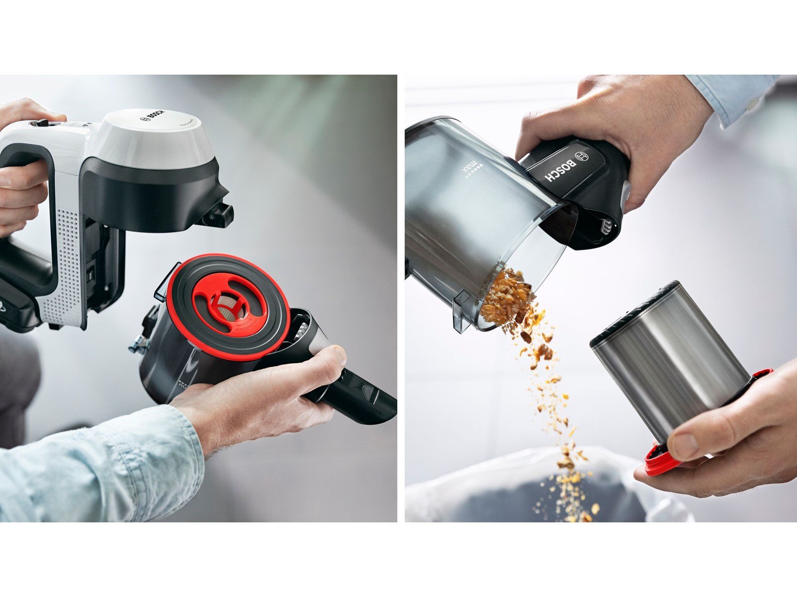 Bosch 2-in-1 Staubsauger Unlimited Series 7 BBS711W