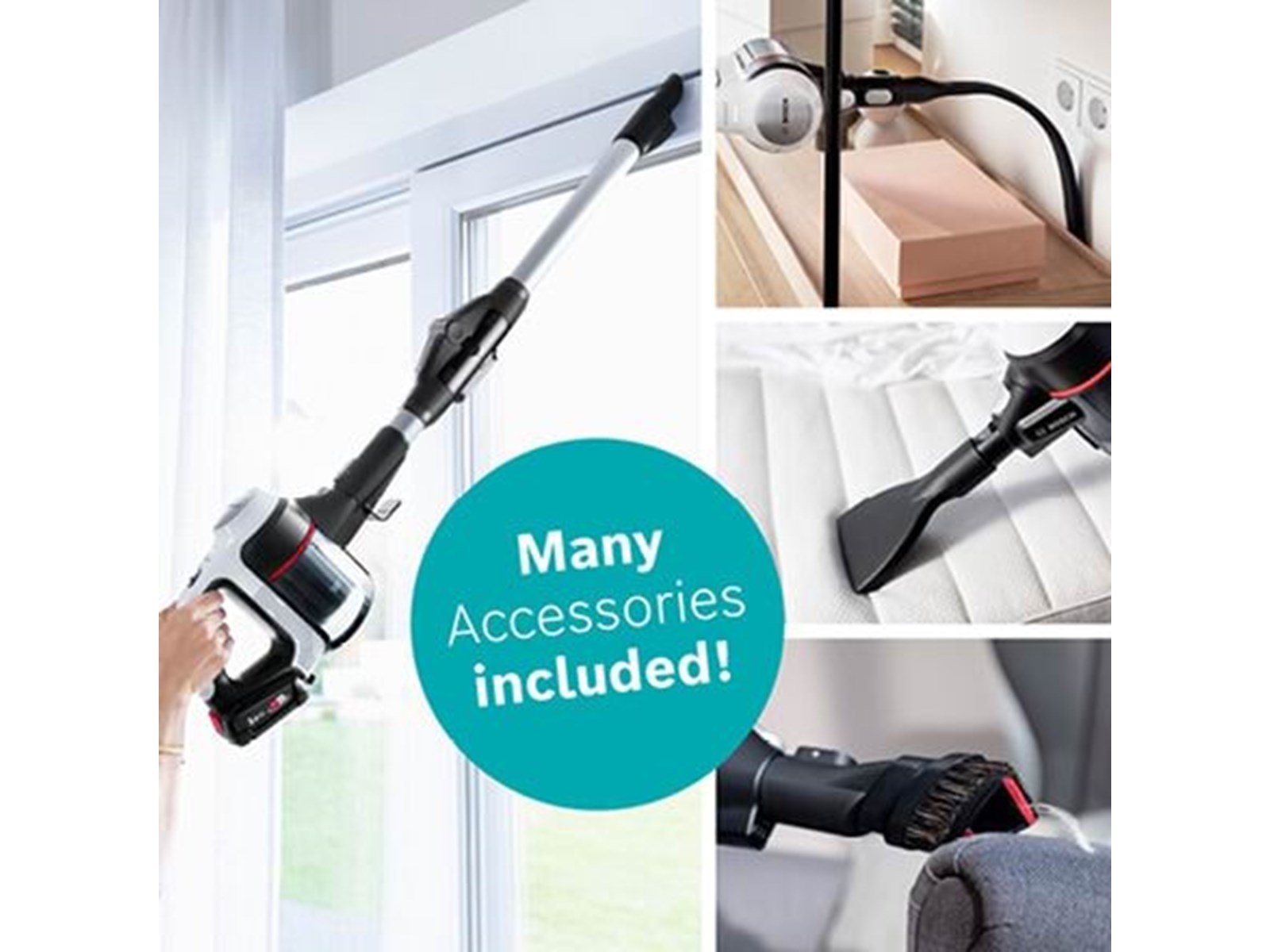 Bosch 2-in-1 Staubsauger Unlimited Series 7 BBS711W