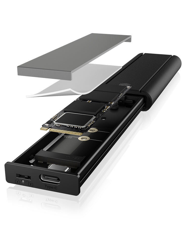 Externes Geh. IcyBox USB Type-C  Gehдuse fьr M.2 NVMe SSD