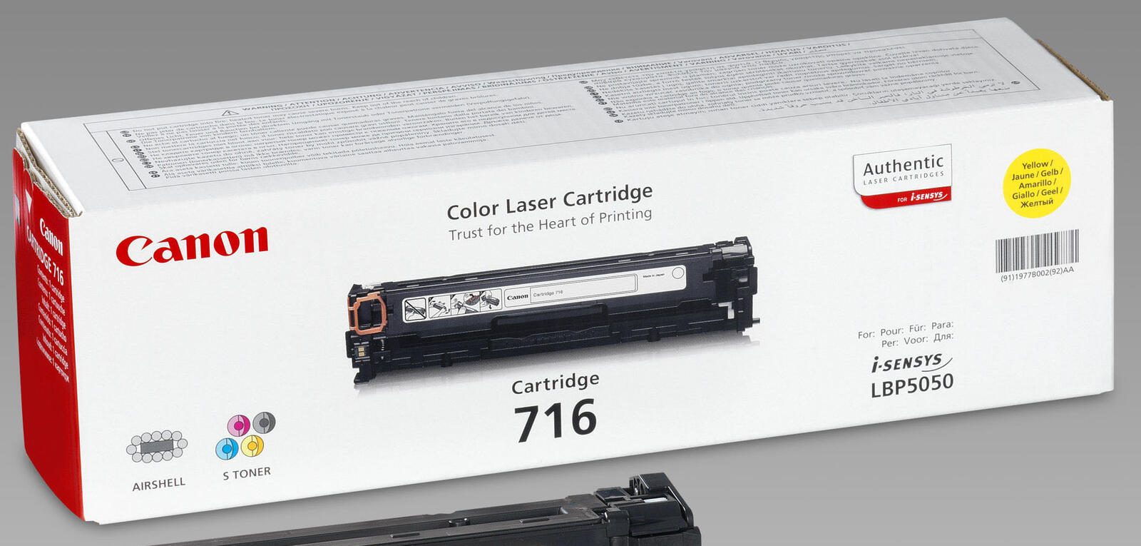 Canon Original Toner 716Y gelb 1.500 Seiten (1977B002)