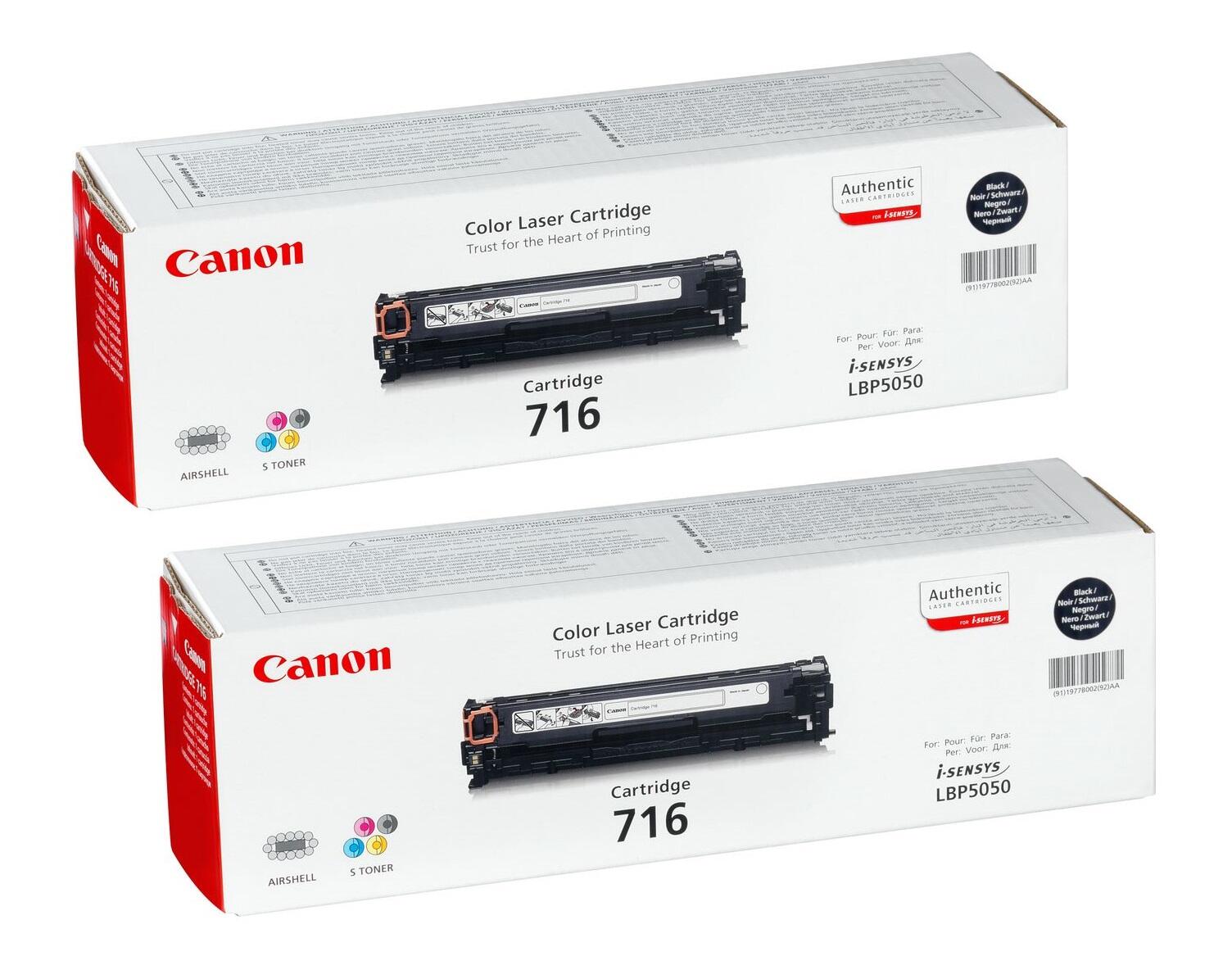Canon Original Toner 716BK Doppelpack schwarz (OP1980B002DP)