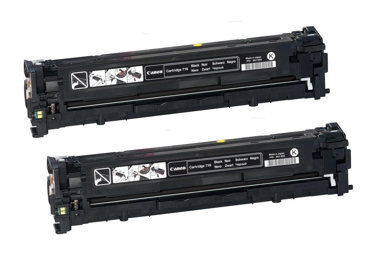 Canon Original Toner 716BK Doppelpack schwarz (OP1980B002DP)