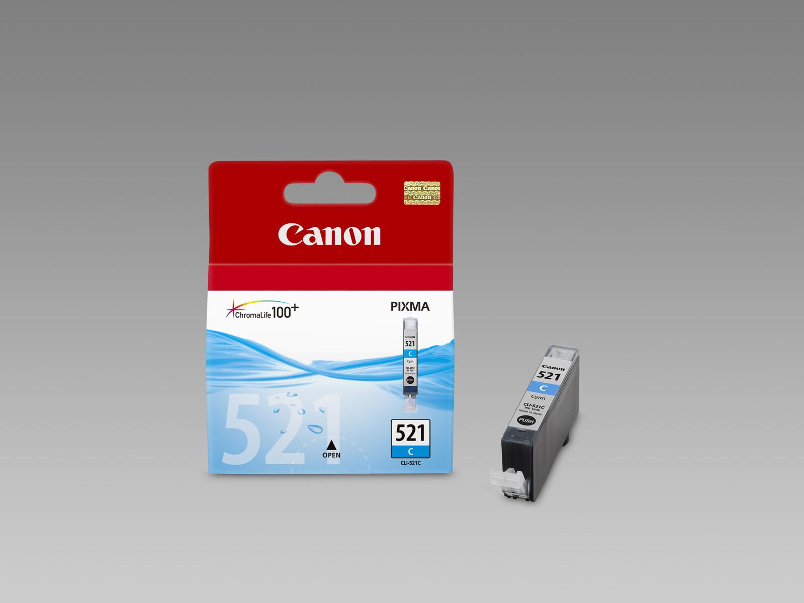 Canon Original CLI-521C Druckerpatrone cyan 500 Seiten (2934B001)
