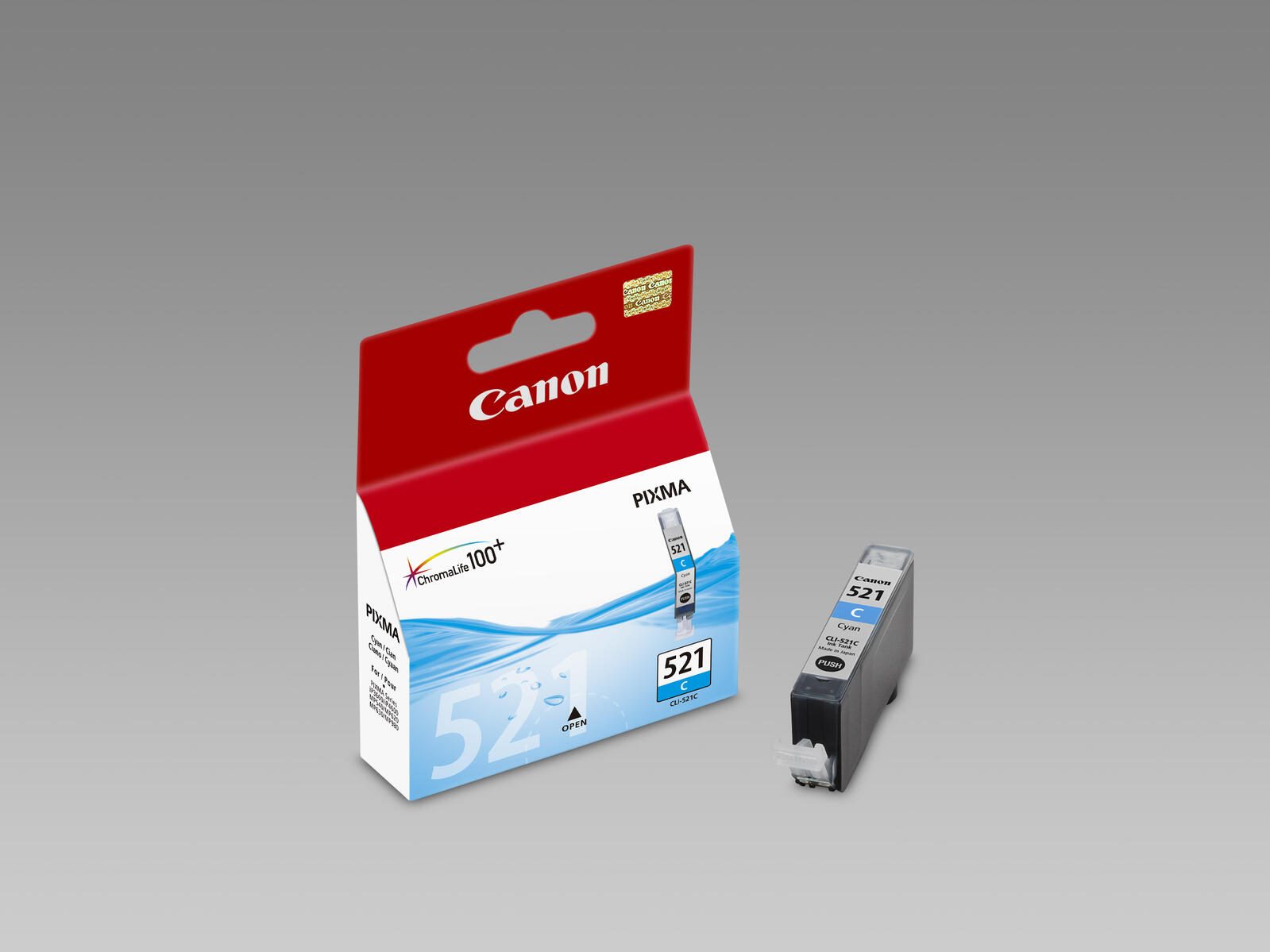 Canon Original CLI-521C Druckerpatrone cyan 500 Seiten (2934B001)
