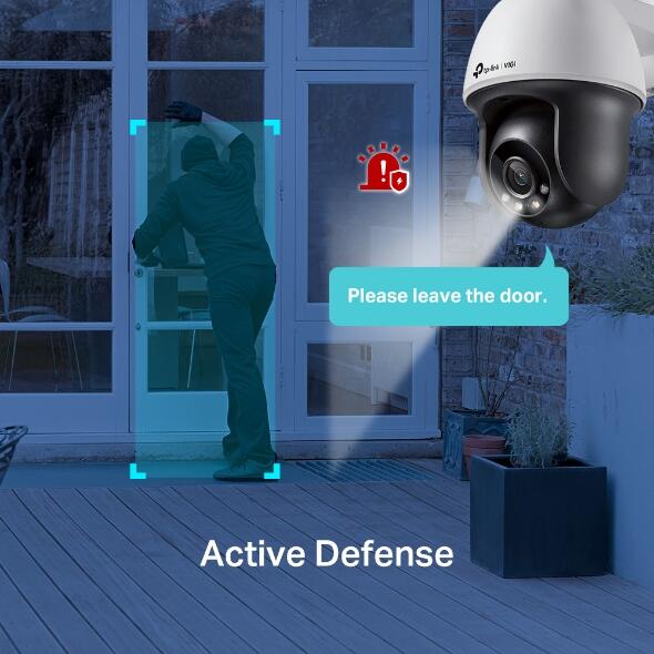 TP-Link VIGI C540-W(4mm) Netzwerk-Überwachungskamera Wi-Fi Pan Tilt für den Außenbereich mit 4 mm Objektiv