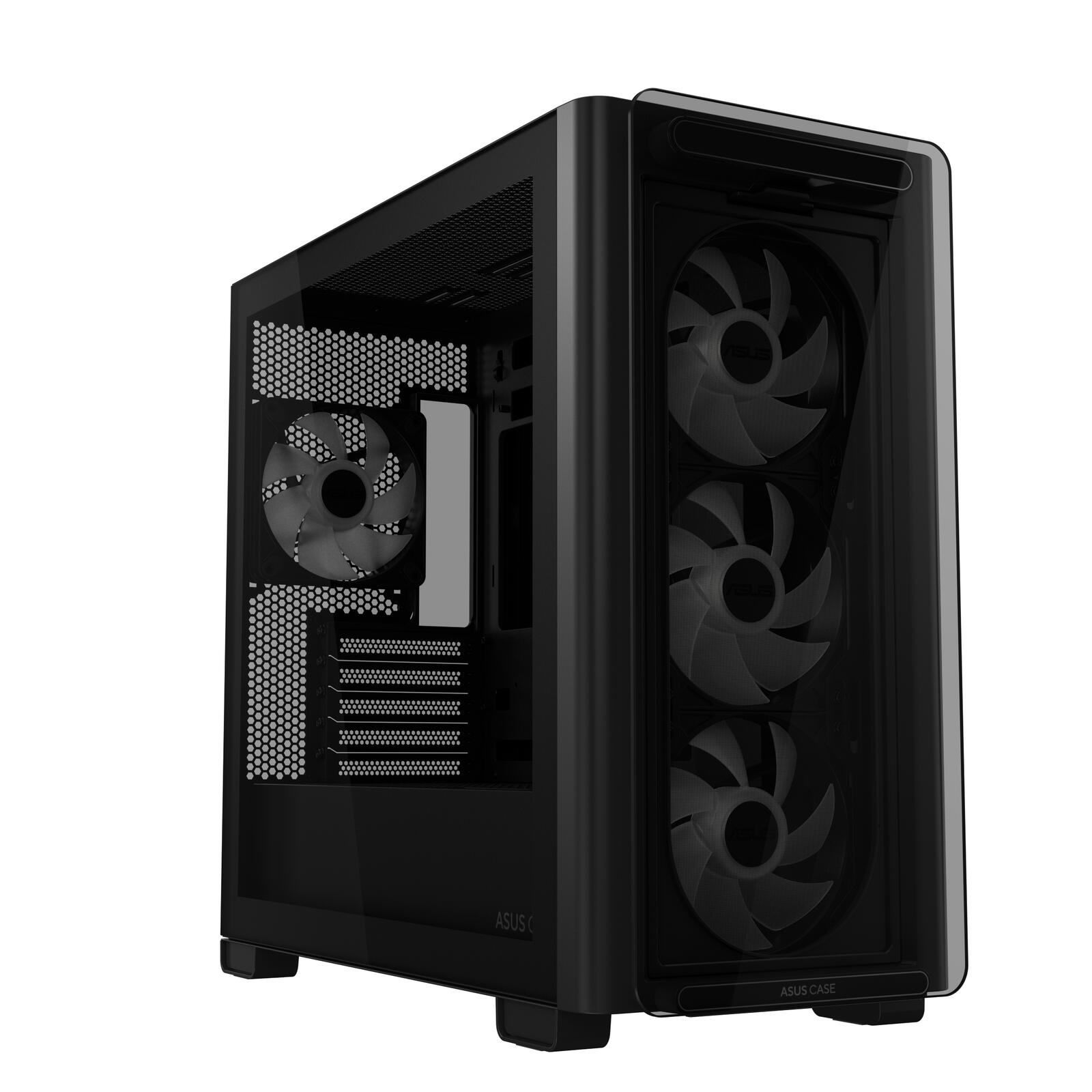 ASUS A23 PLUS TG ARGB microATX PC Gehäuse, schwarz