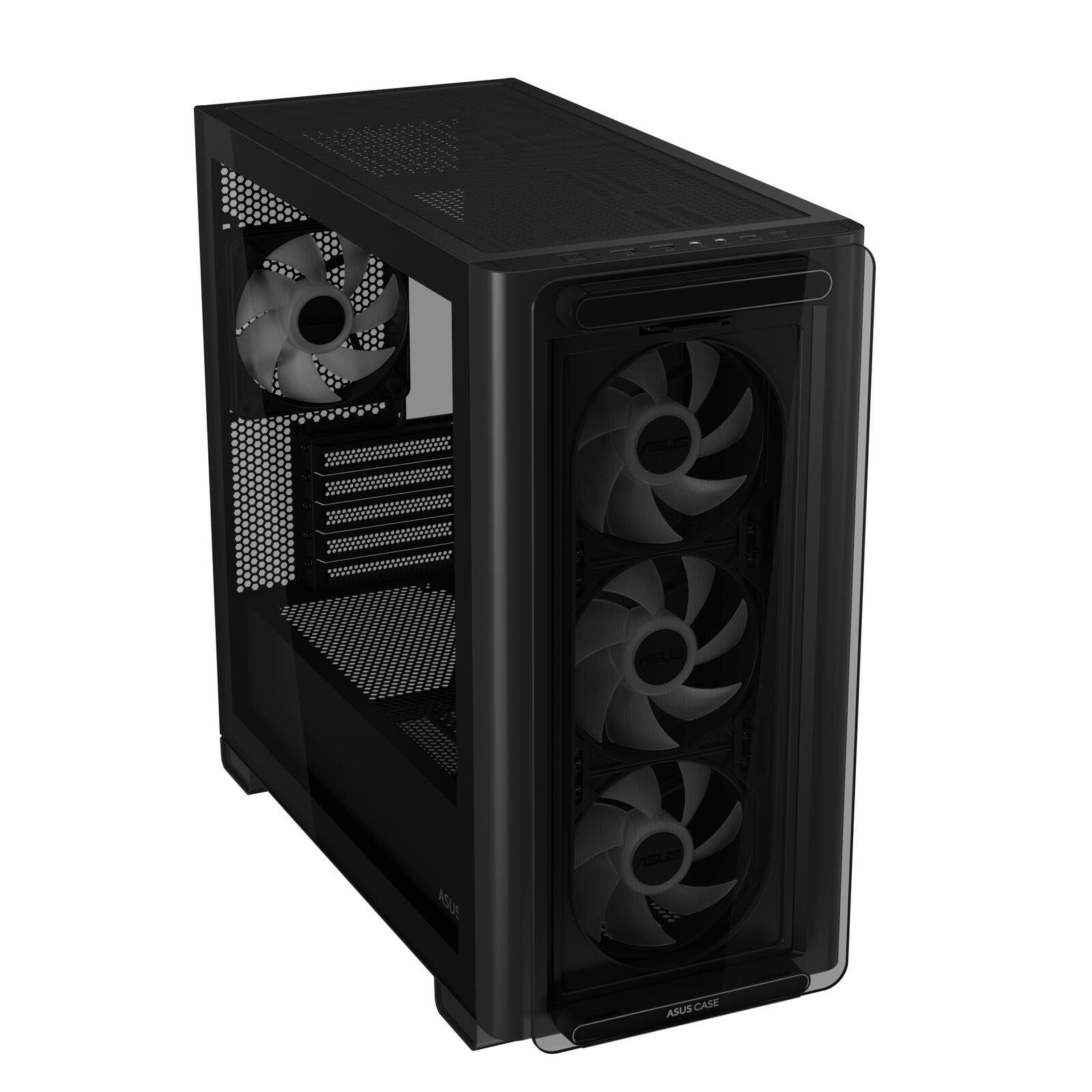 ASUS A23 PLUS TG ARGB microATX PC Gehäuse, schwarz