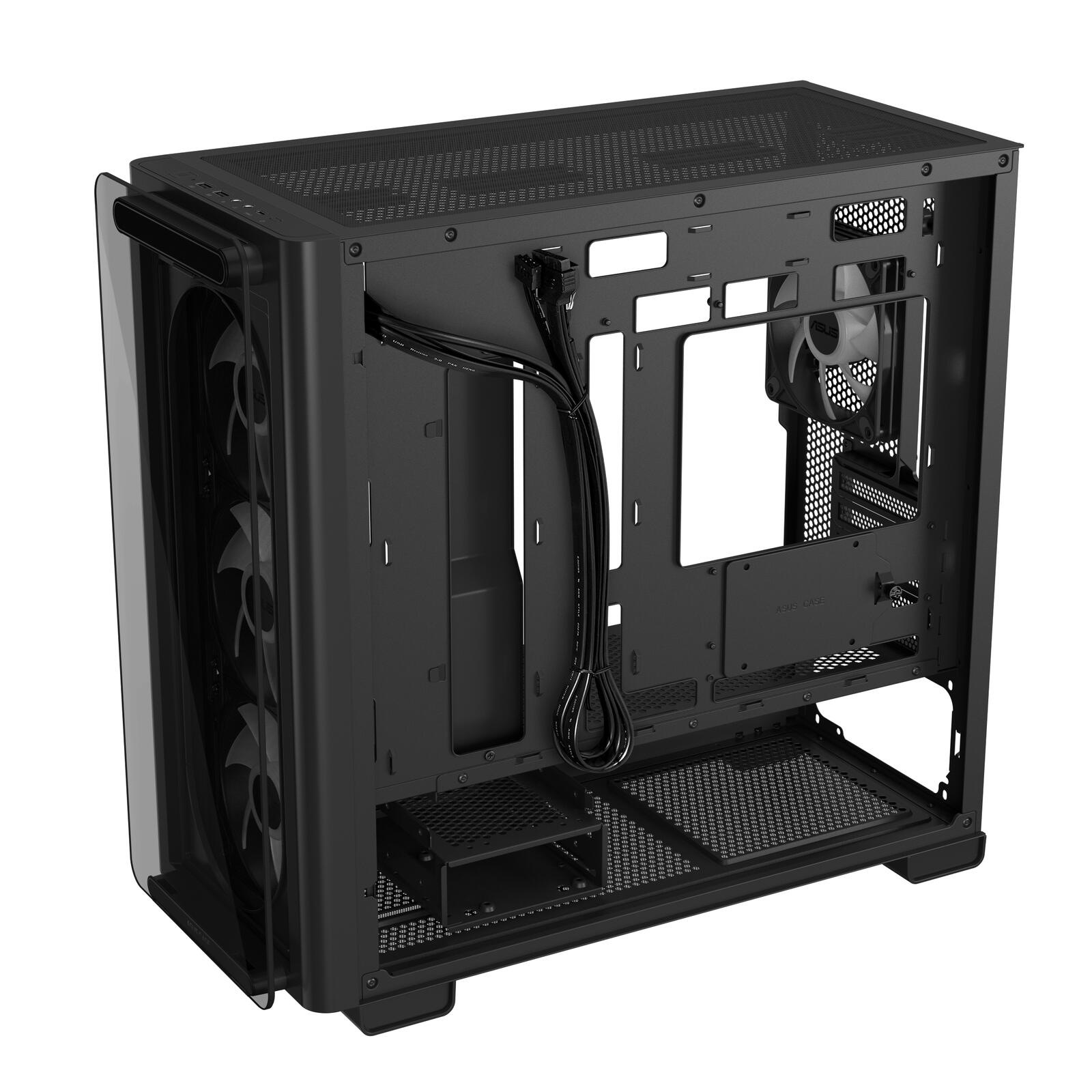 ASUS A23 PLUS TG ARGB microATX PC Gehäuse, schwarz
