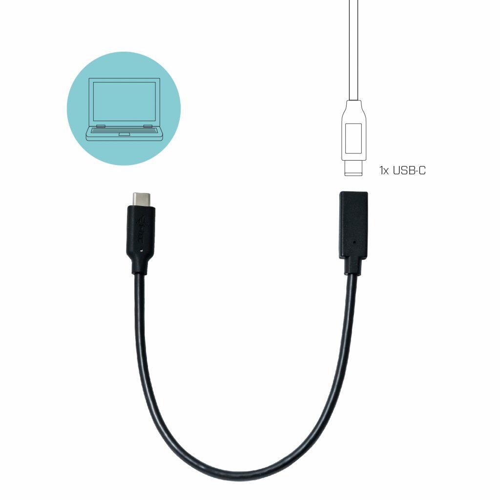 I-TEC USB C Verlängerungskabel Kabel 30 cm