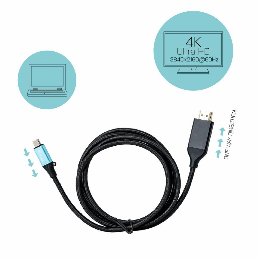 I-TEC USB-C zu HDMI Kabel Adapter 150 cm