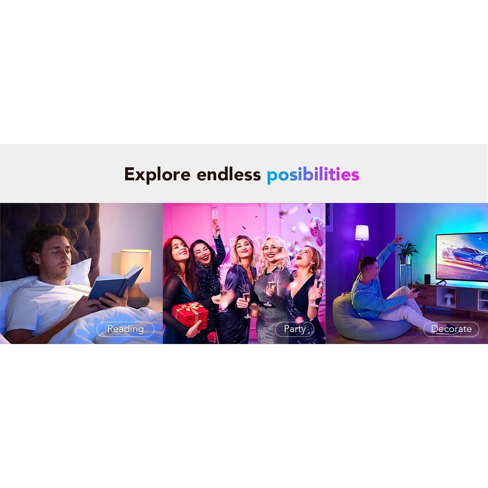 Govee RGBIC Smart LED Glühbirne E27 800 Lumen