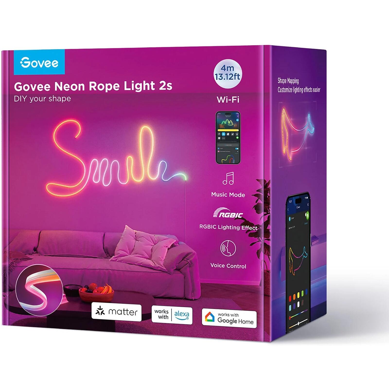 Govee RGBIC LED Neon Strip Light 4,0m white