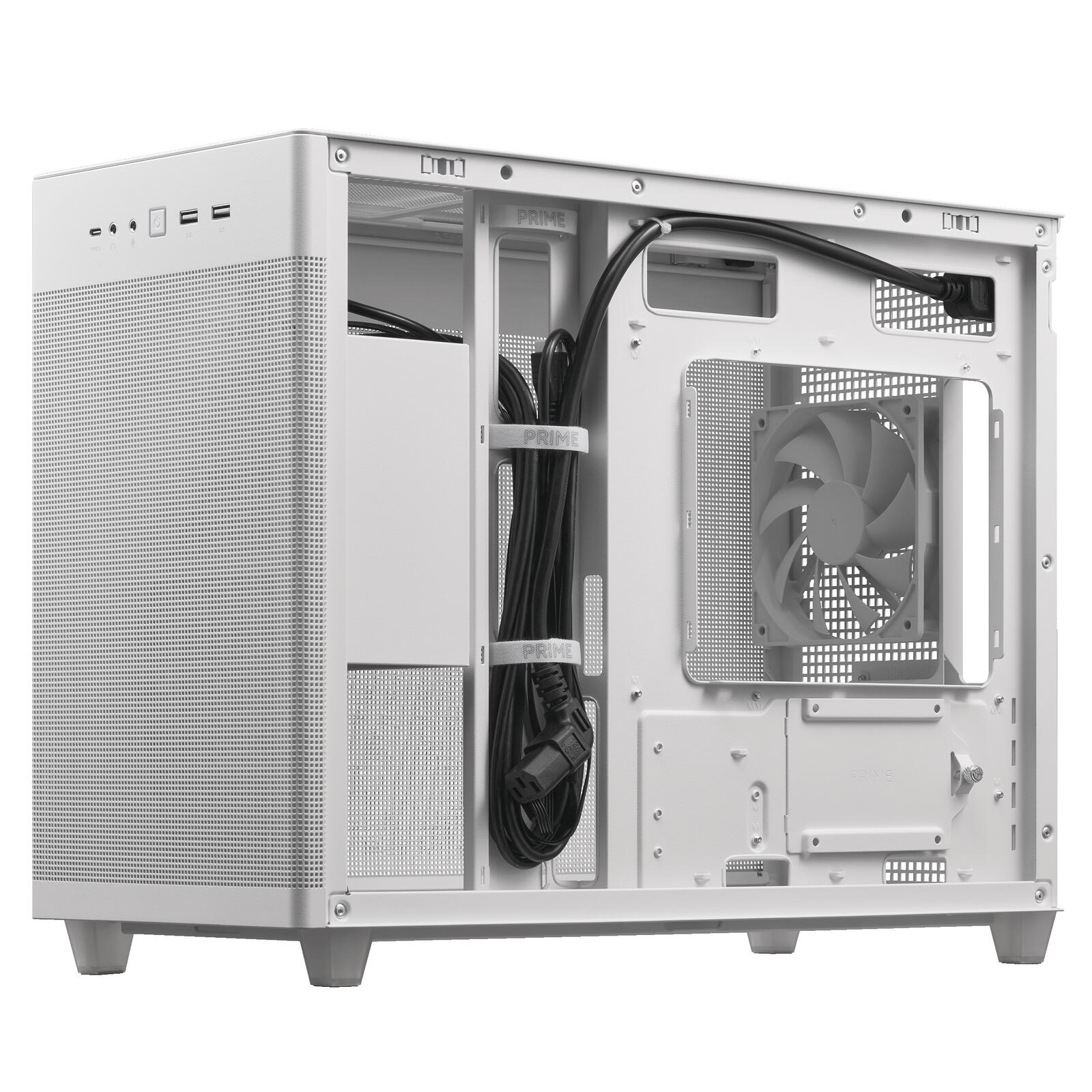 ASUS Prime AP201 MicroATX Gehäuse, weiß