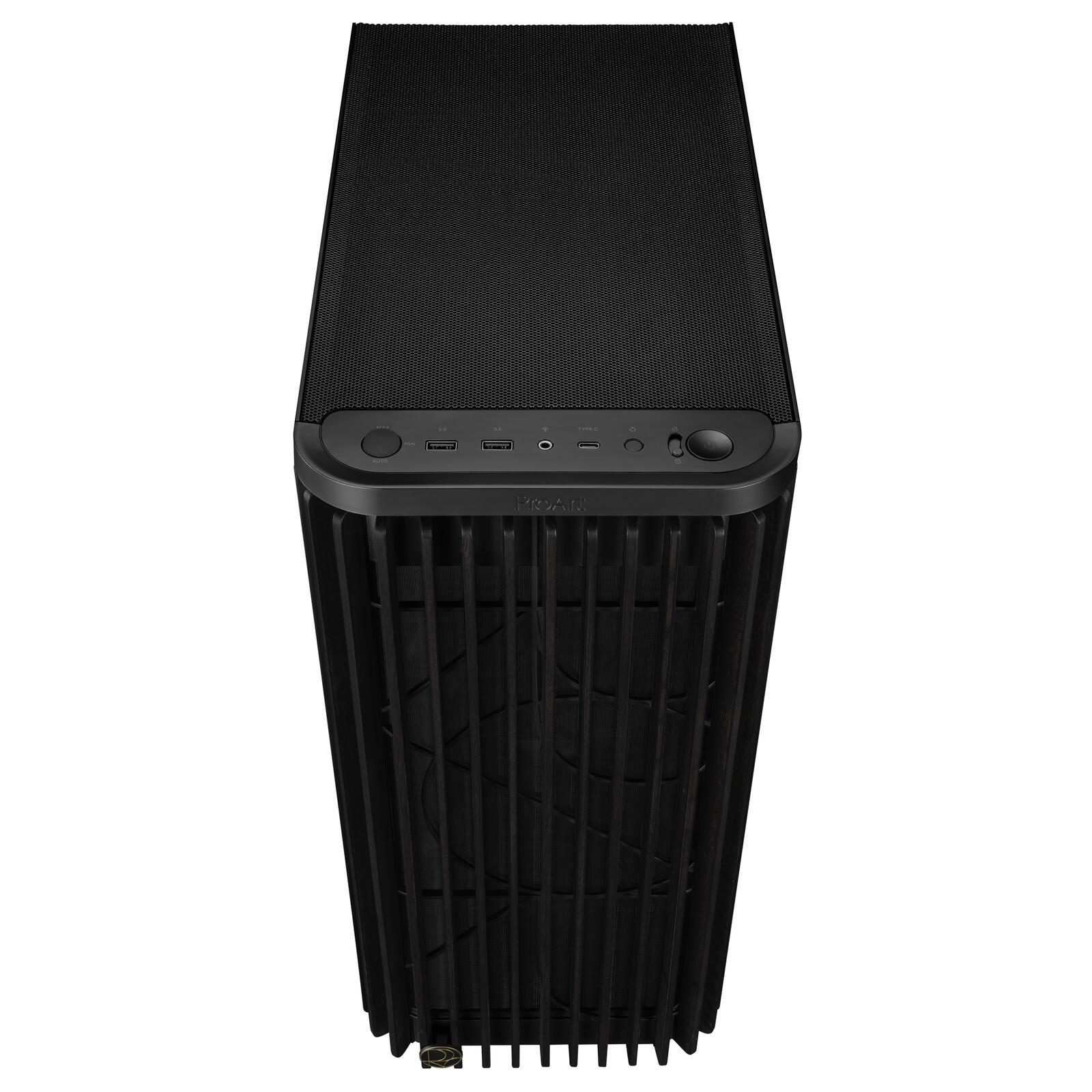 ASUS ProArt PA401 Wood Edition ATX PC Gehäuse TG PWM, schwarz