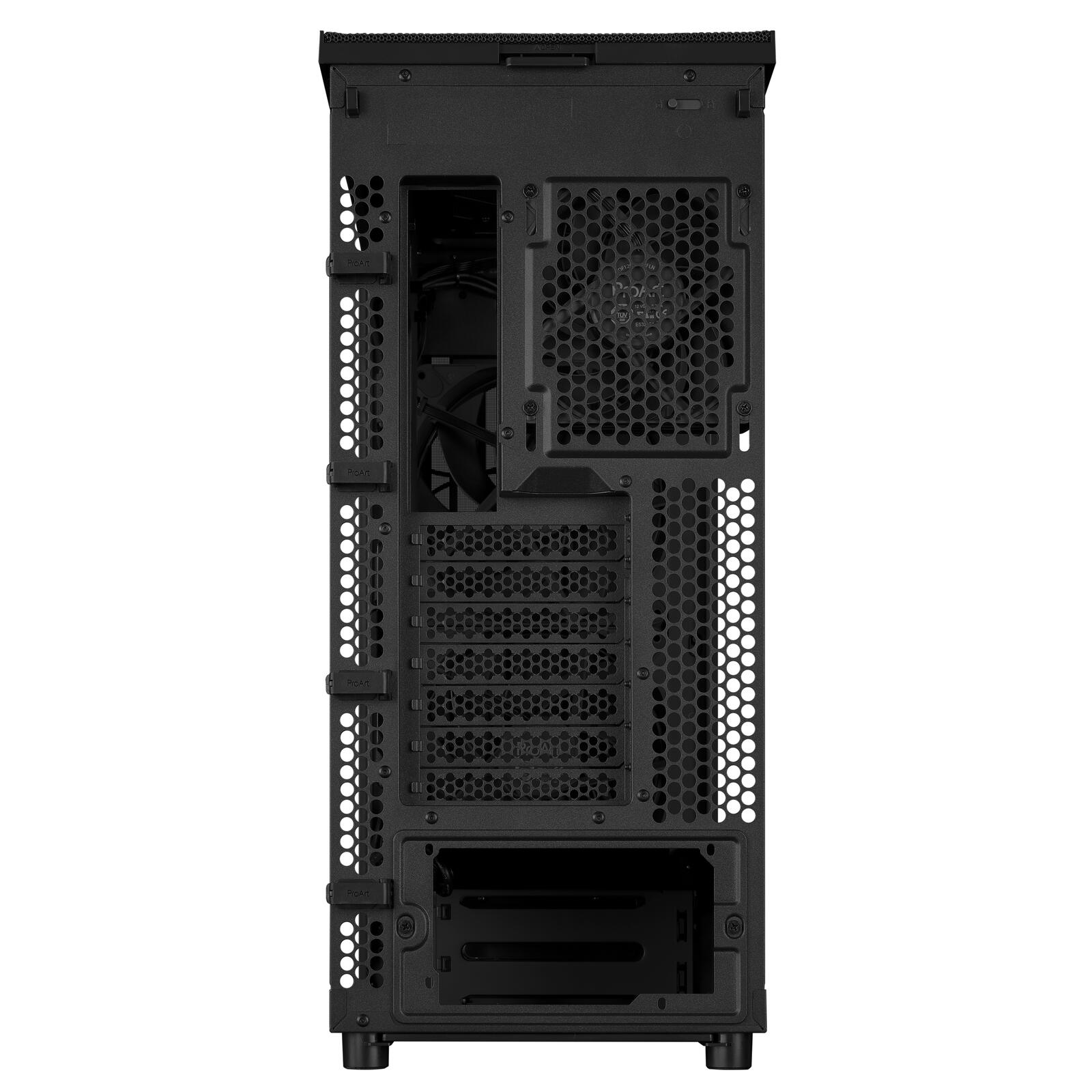 ASUS ProArt PA401 Wood Edition ATX PC Gehäuse METAL PWM, schwarz