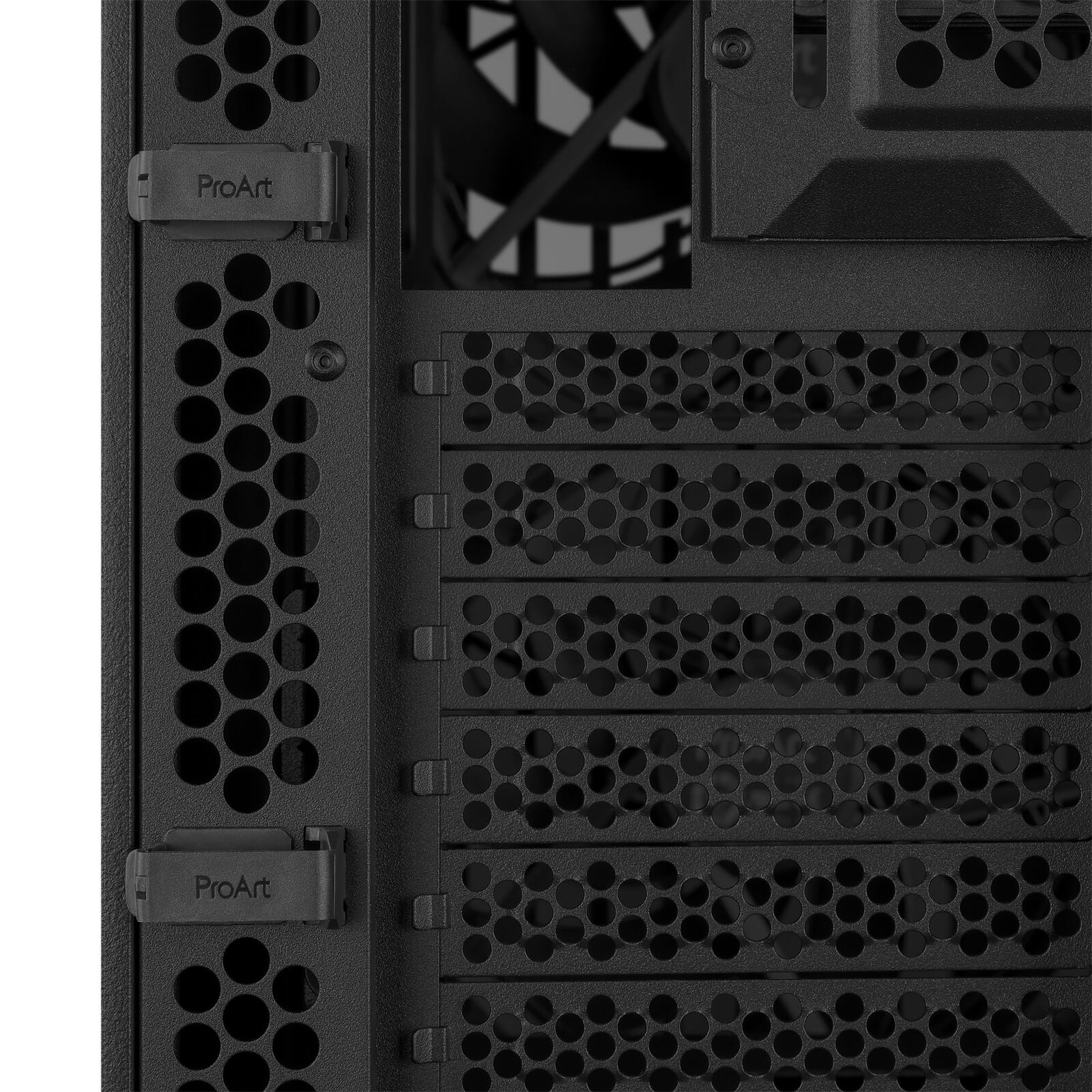 ASUS ProArt PA401 Wood Edition ATX PC Gehäuse METAL PWM, schwarz