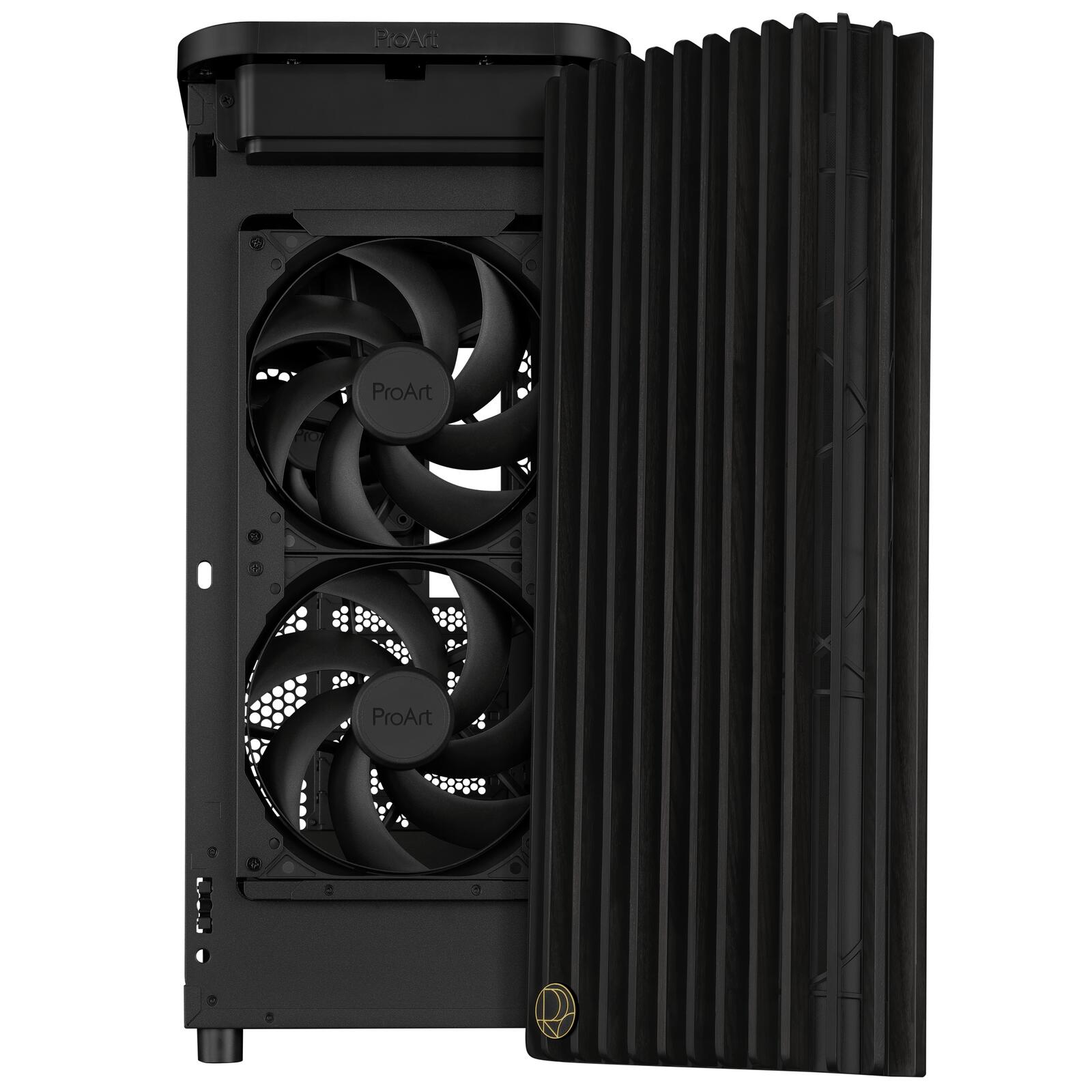 ASUS ProArt PA401 Wood Edition ATX PC Gehäuse METAL PWM, schwarz