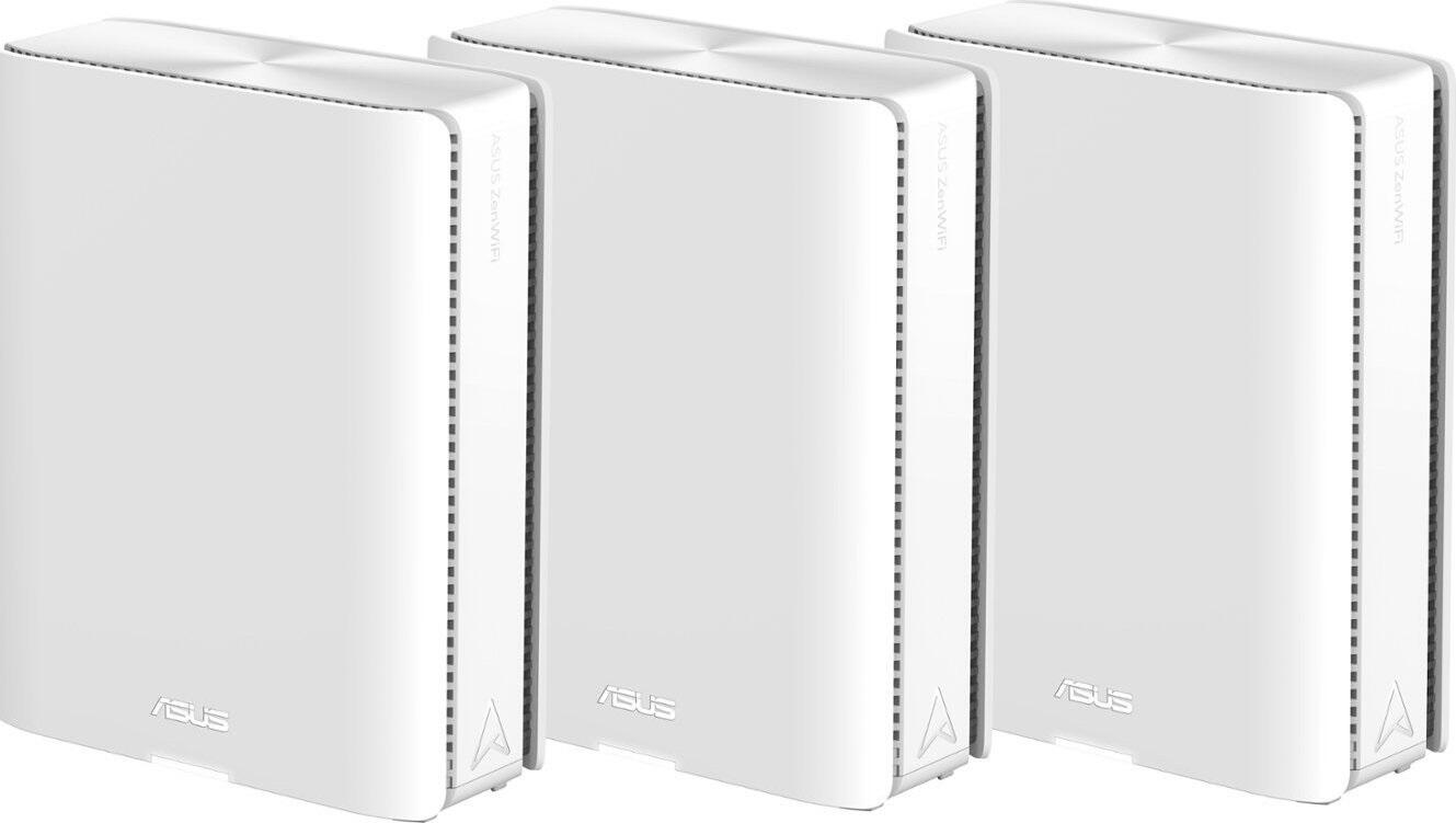 ASUS ZenWiFi BT10 BE18000 Tri-Band WiFi 7 Smart AiMesh Extendable Router 3er Set (90IG08Y0-MO3C20)