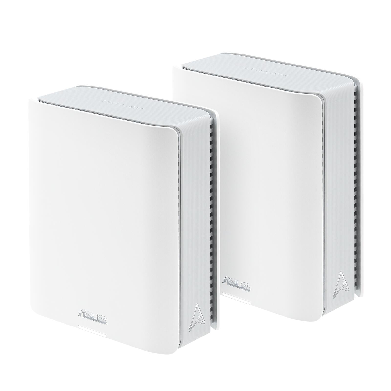 ASUS ZenWiFi BT8 Tri-Band WiFi 7 Smart AiMesh Extendable Router 2er Pack (90IG0930-MO3B20)