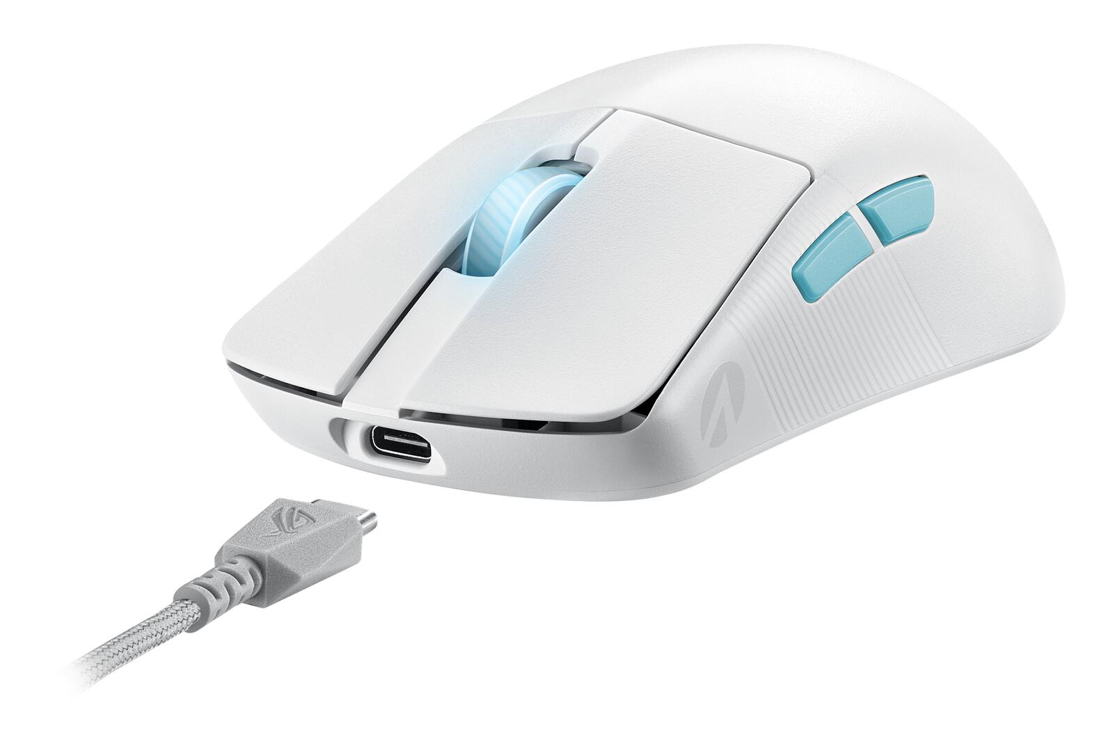 B-WARE ASUS ROG Harpe Ace Aim Lab Edition RGB Gaming Maus, weiß