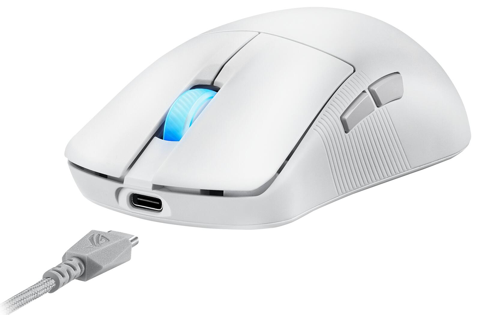 ASUS ROG Harpe Ace Mini ultraleichte E-Sport Gaming Maus, weiß