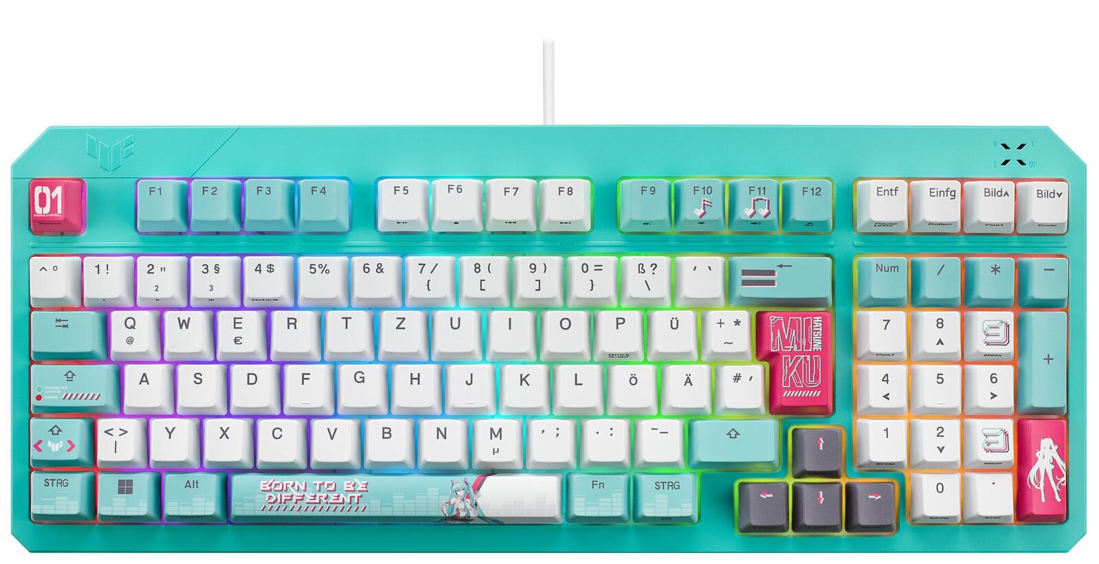 ASUS TUF Gaming K3 Gen II Gaming Tastatur, Hatsune Miku Edition