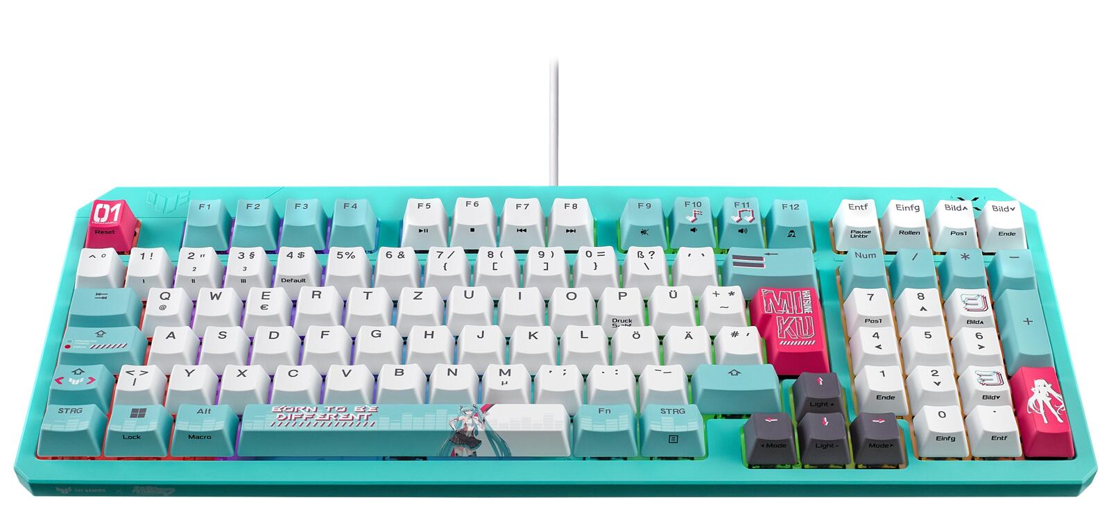 ASUS TUF Gaming K3 Gen II Gaming Tastatur, Hatsune Miku Edition