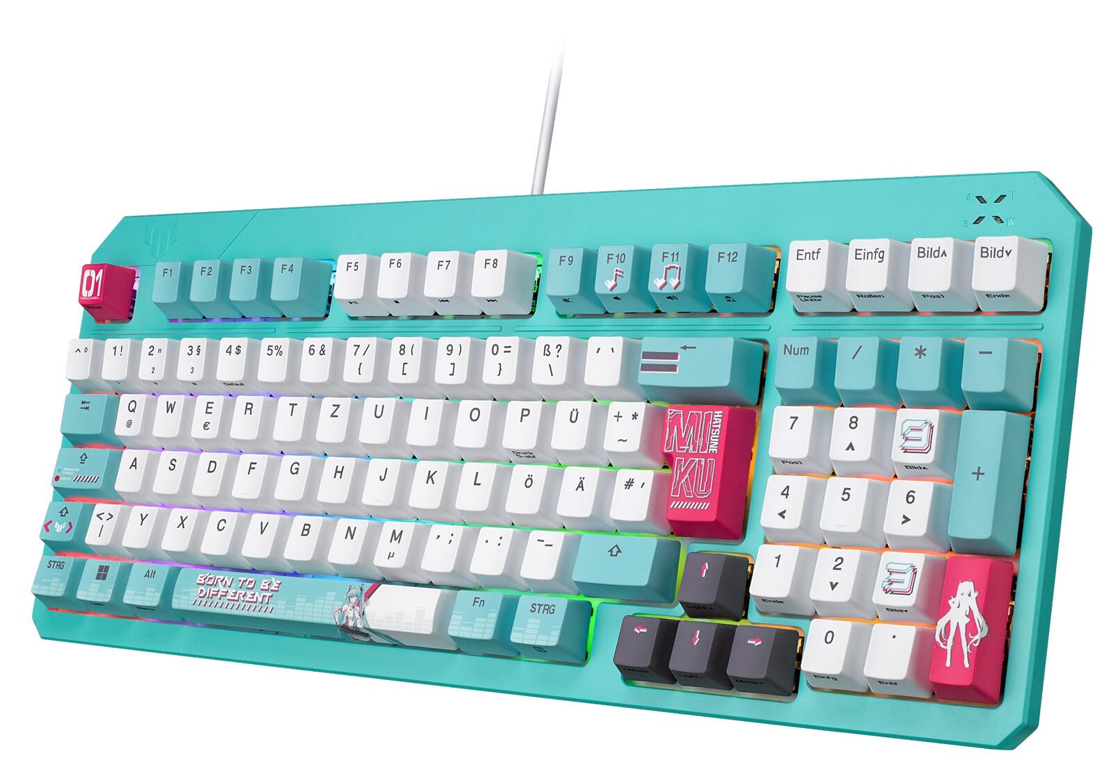ASUS TUF Gaming K3 Gen II Gaming Tastatur, Hatsune Miku Edition