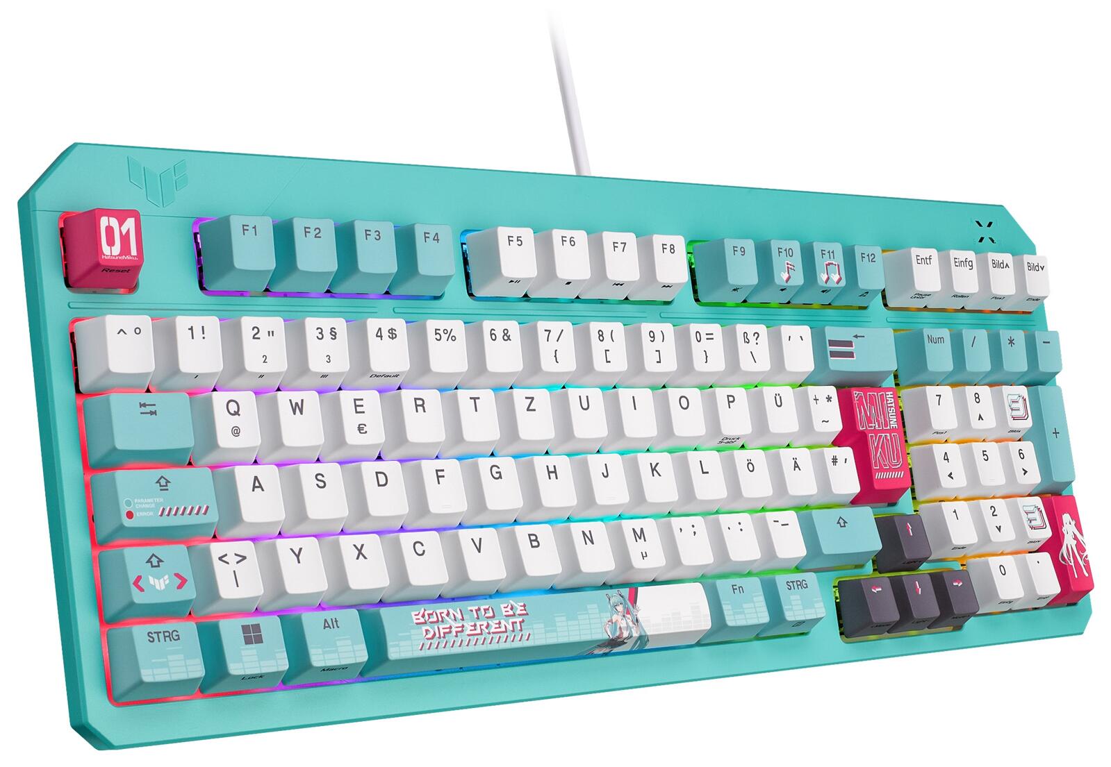 ASUS TUF Gaming K3 Gen II Gaming Tastatur, Hatsune Miku Edition