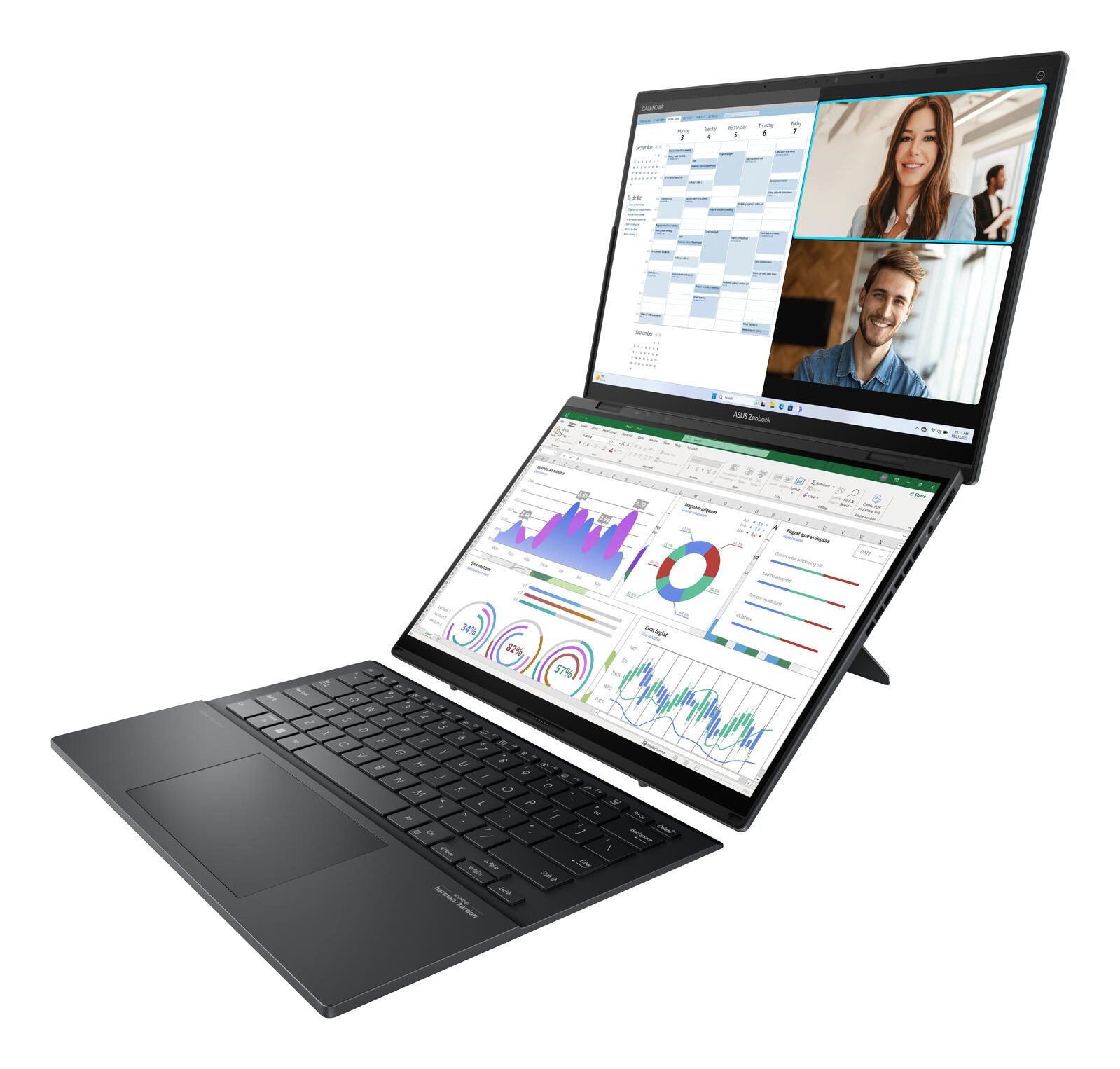 ASUS Zenbook Duo OLED UX8406MA-PZ058X Intel® Core™ Ultra 9 185H Notebook 35,6 cm (14')
