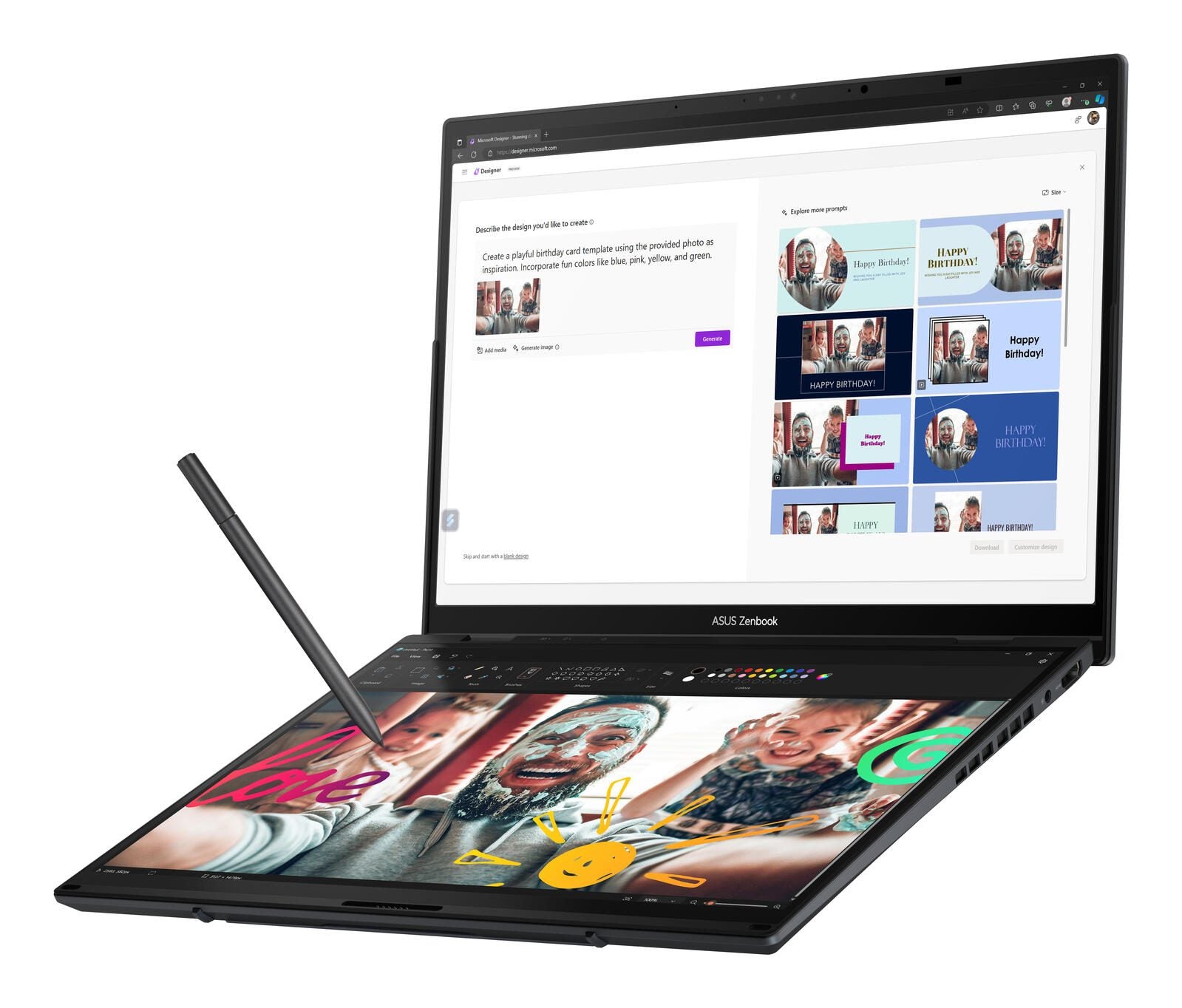 ASUS Zenbook Duo OLED UX8406MA-PZ058X Intel® Core™ Ultra 9 185H Notebook 35,6 cm (14')